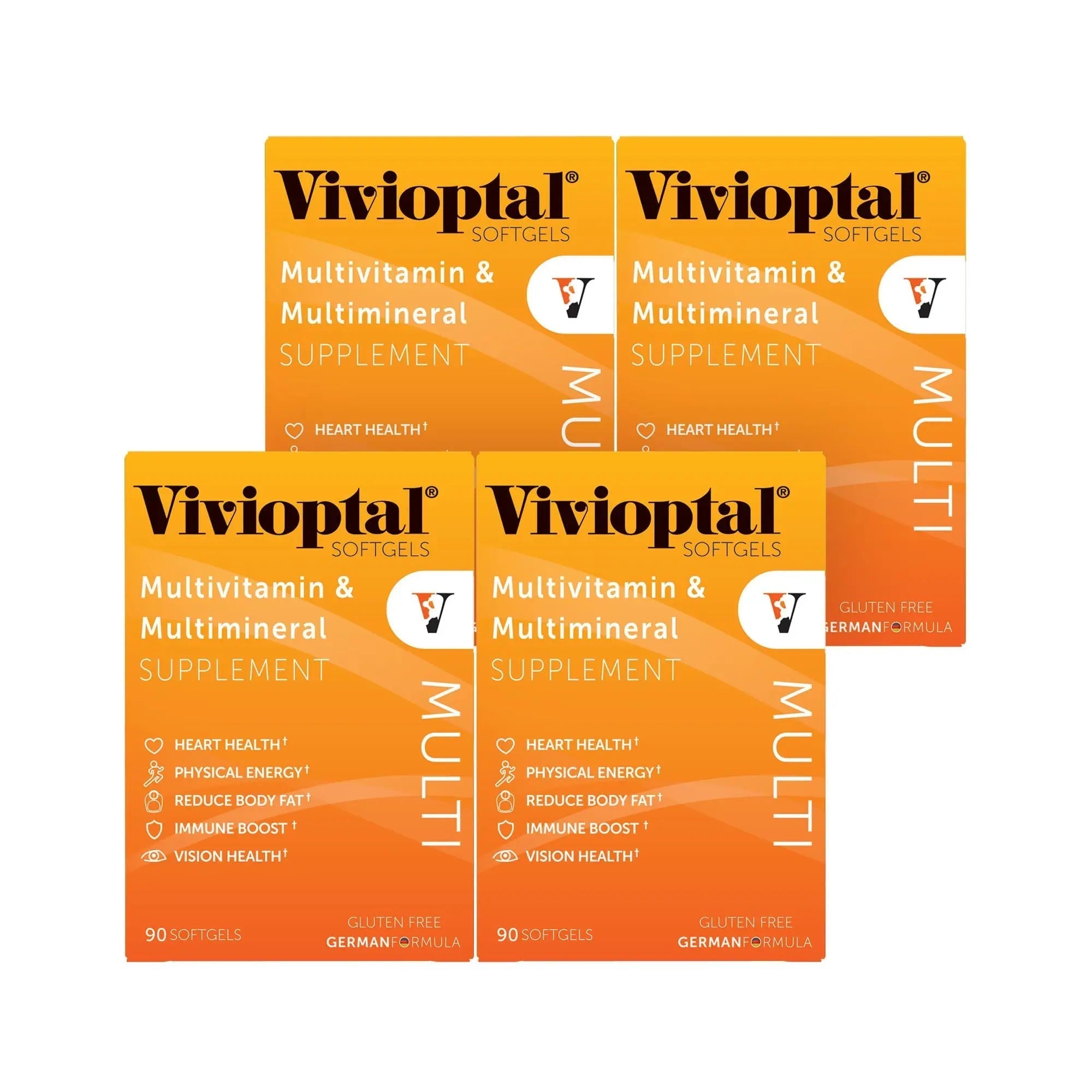 Vivioptal Multi, 90 Softgels (1 Year Supply), Multivitamin & Multimineral, Gluten Free, German Formula Vivioptal Vitamins buy supplements canada