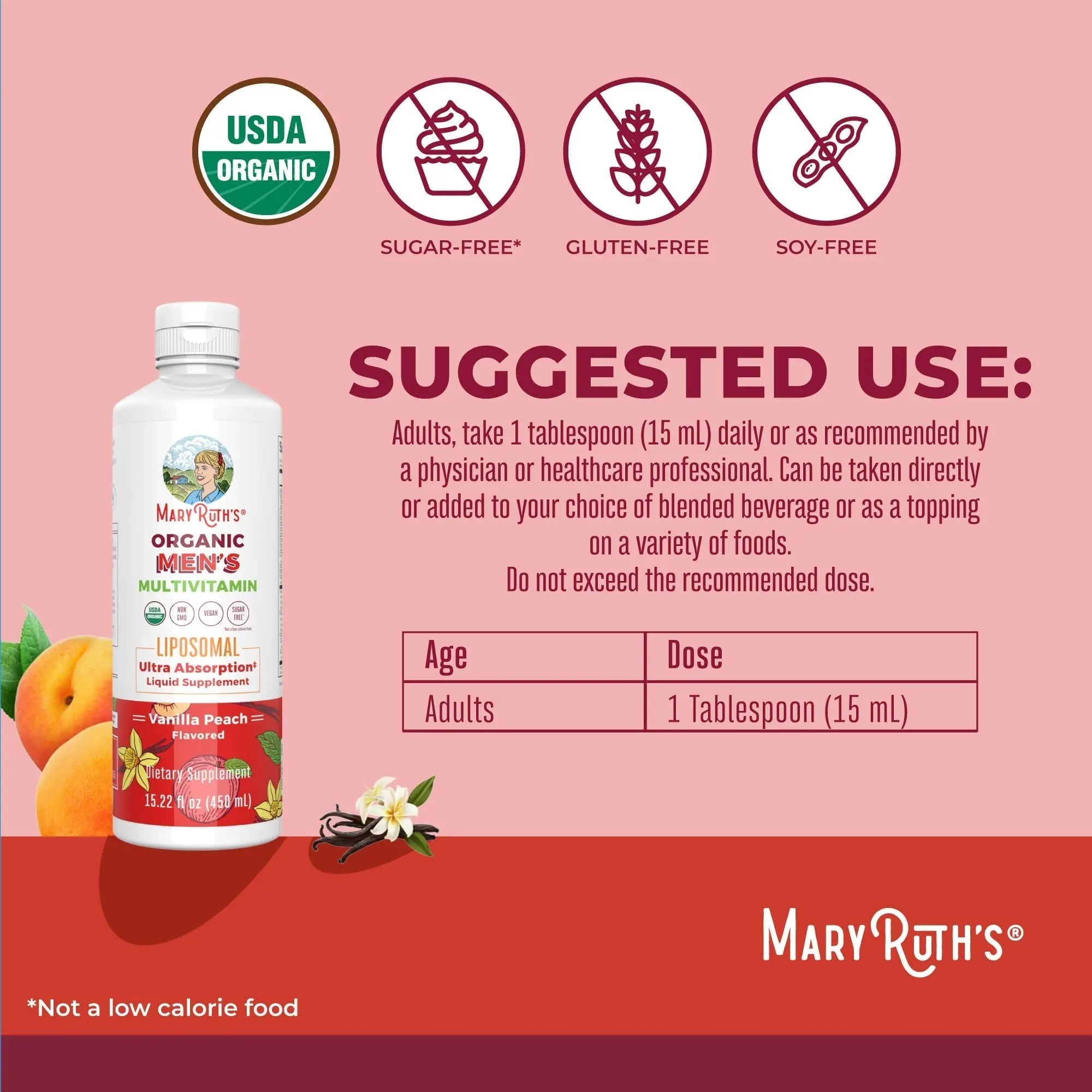 MaryRuth Organics Multivitamin for men | Sugar Free mens Multivitamin | Liquid Vitamins for men | Immune Support Supplement | MaryRuth Organics buy supplements canada