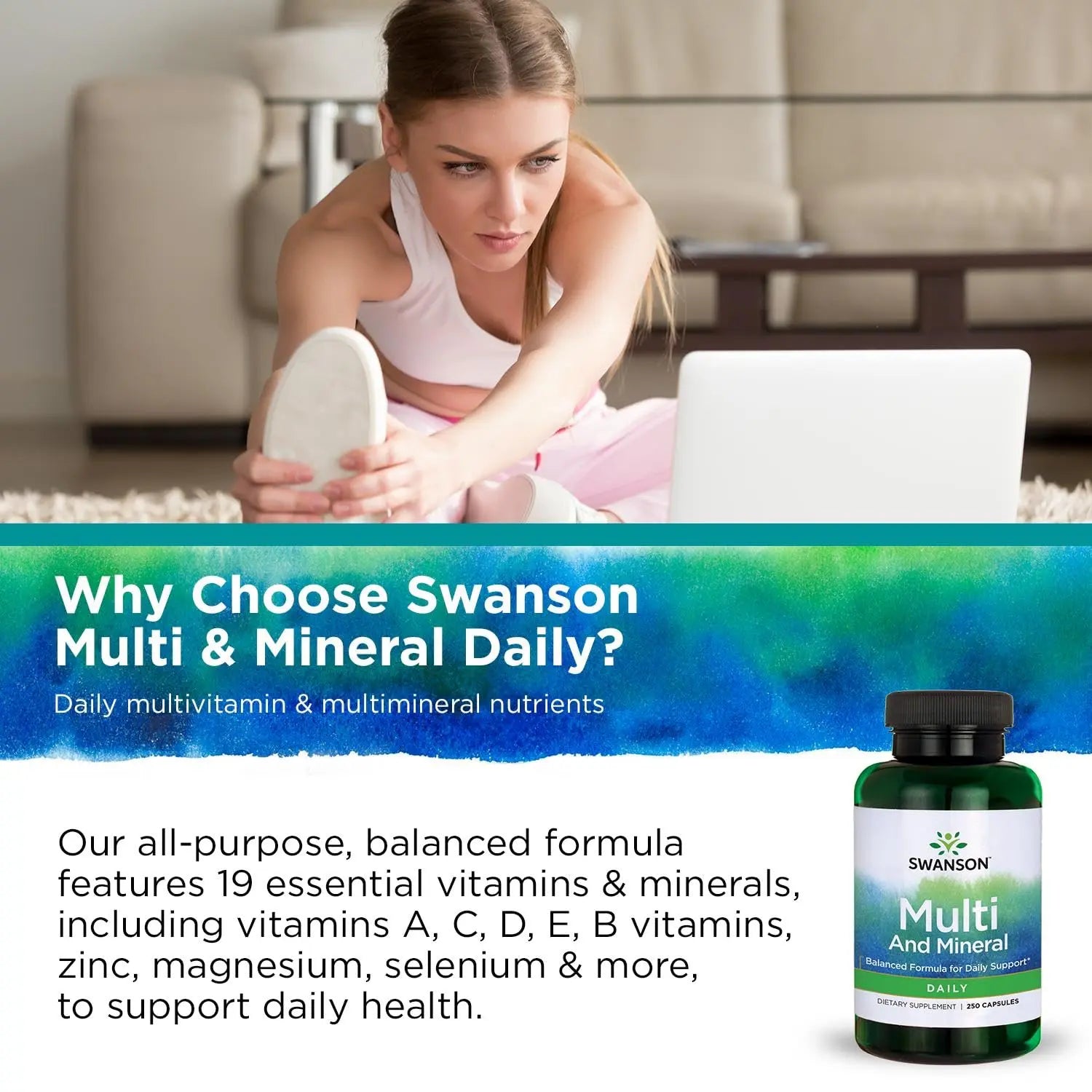 Swanson Multi and Mineral Daily Men's Women's Multivitamin Multimineral Health Supplement 250 Capsules (Caps) Swanson buy supplements canada