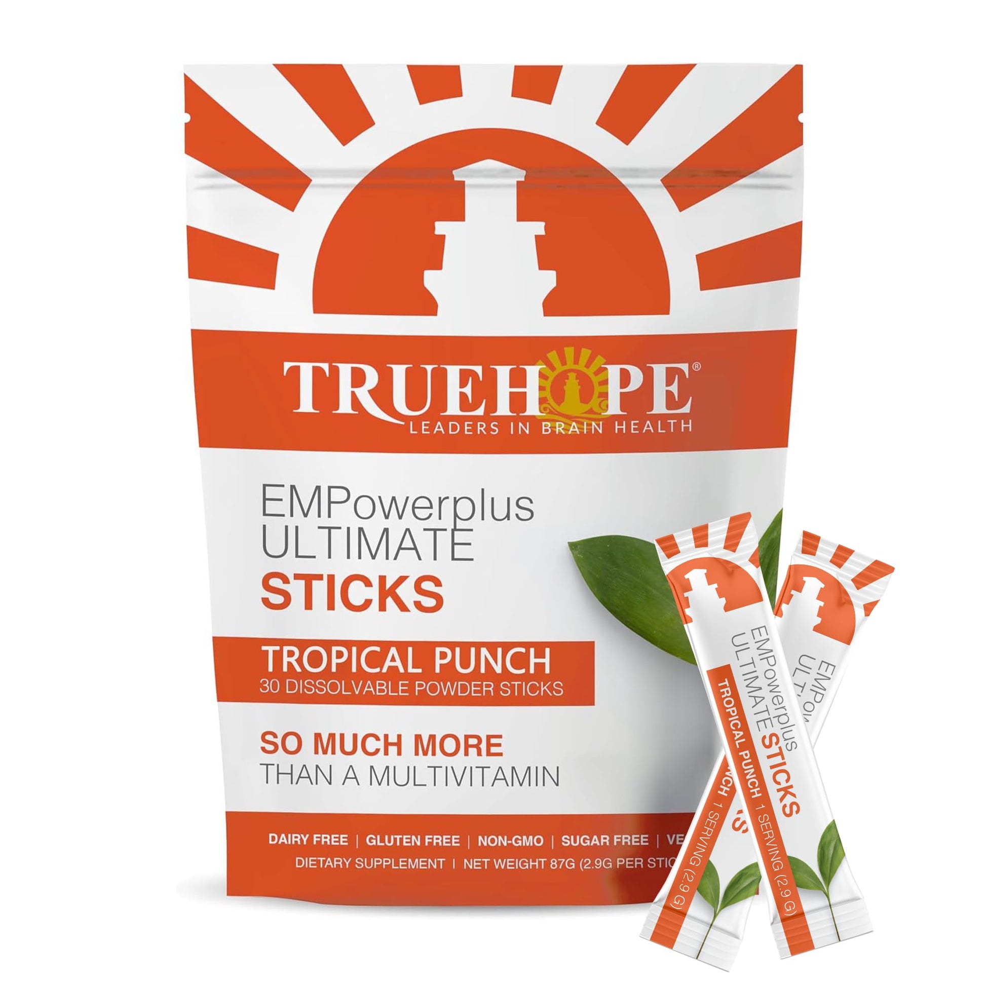 Truehope Multivitamin Nootropic Pouches with Inositol - Once-Per-Day EMPowerplus Ultimate Sticks - 30 Count (Tropical) Truehope buy supplements canada
