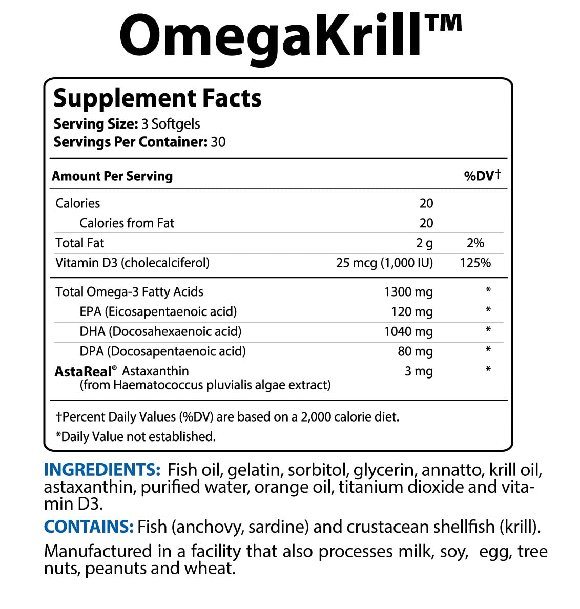 BioTrust OmegaKrill EPA & DHA Omega 3 Supplement, Fish and Krill Oil to Provide Bio TRUST buy supplements canada