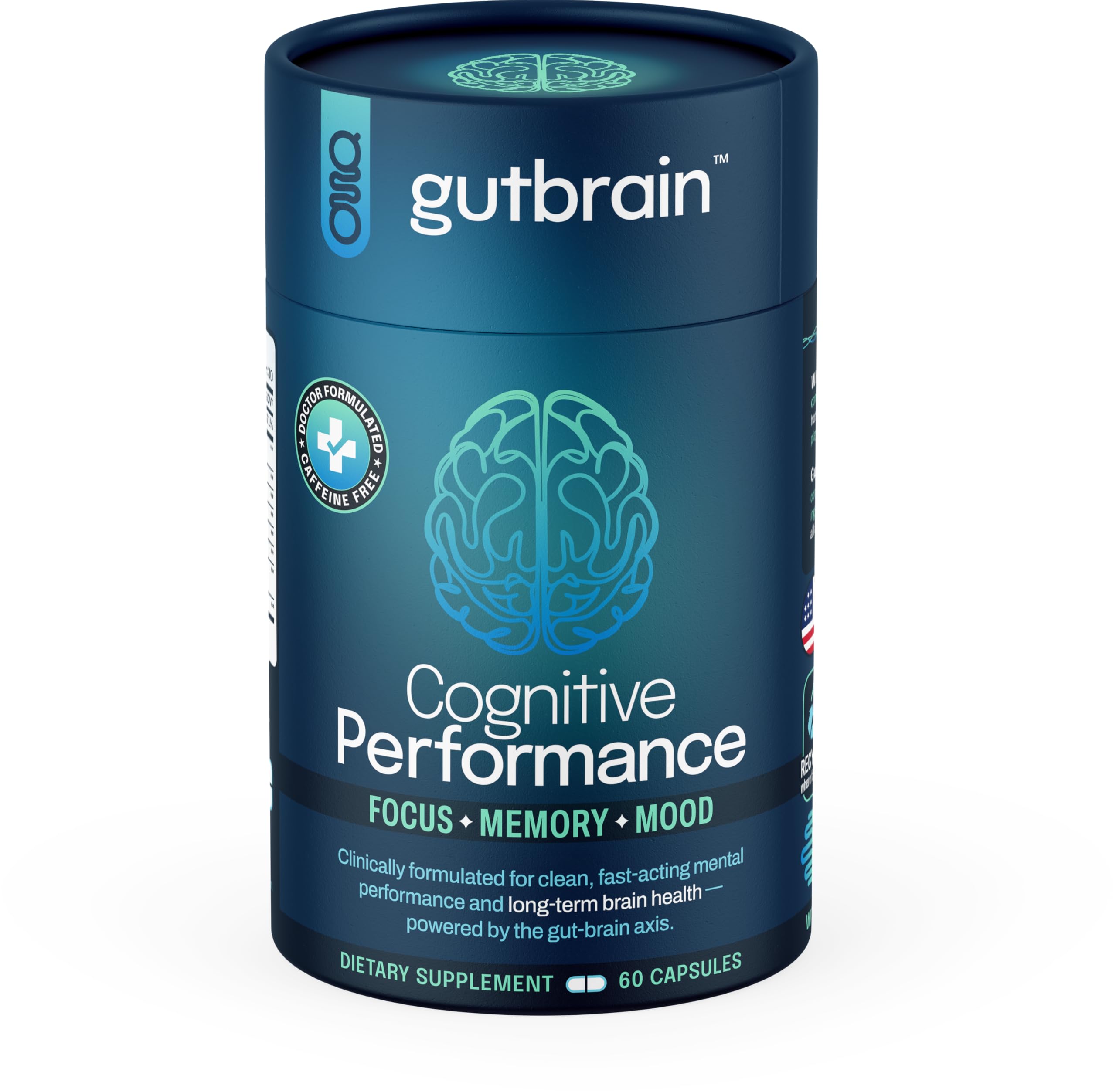 Brain Supplement for Memory and Focus with Probiotics, Advanced 2 in 1 Nootropic Brain Support for Mental Clarity, Caffeine Free Doctor Formulated Supplement, 60 Capsules Purity Labs buy supplements canada