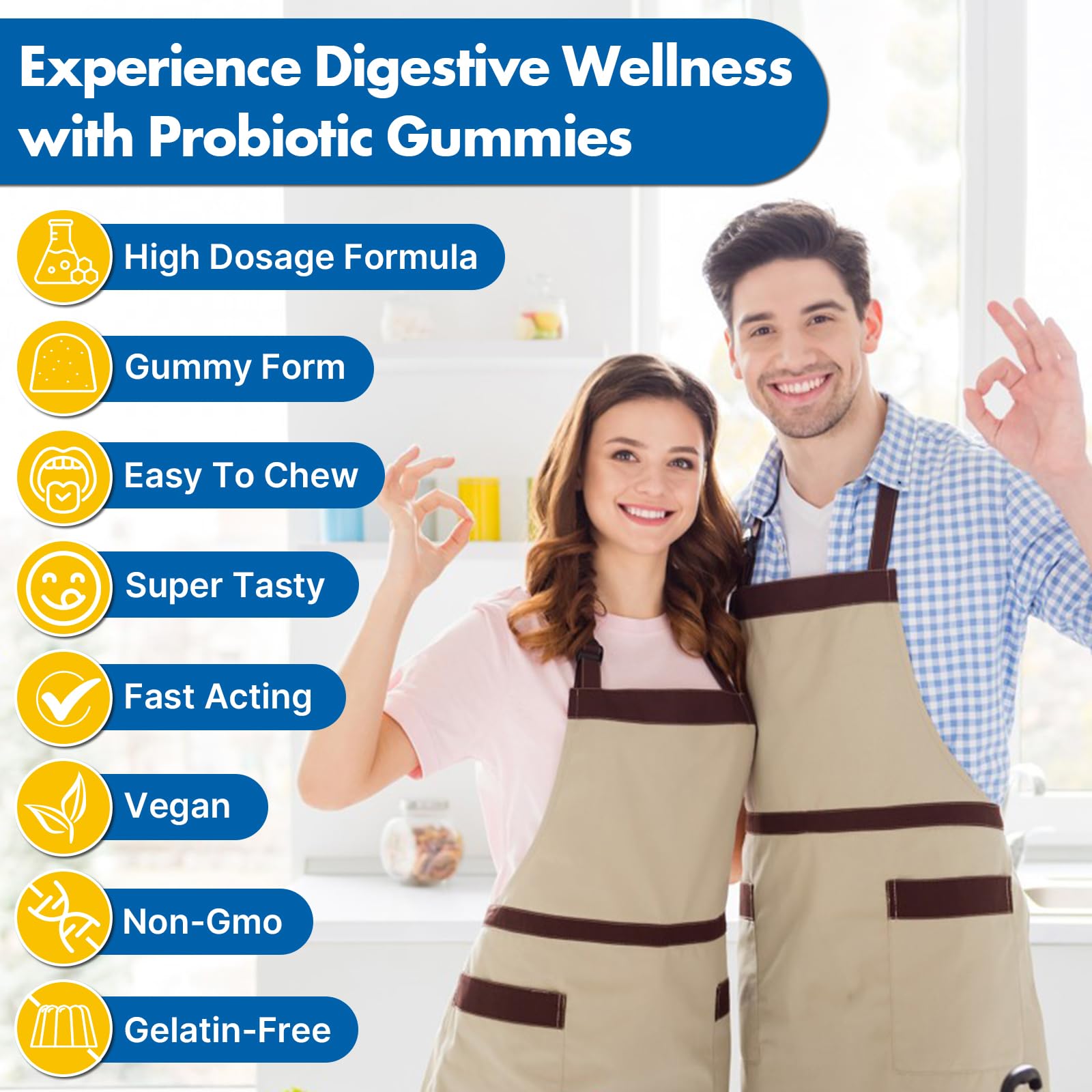 Gut Health & Probiotic Gummies, 112.5 Billion CFU, Sugar Free - 8 Strains + Prebiotics + Herbs - for Digestive, Immune, Diarrhea & Bloating - Gut Health for Women & Men, 60 Counts Probiotics Gummies VIOAFSLSE buy supplements canada