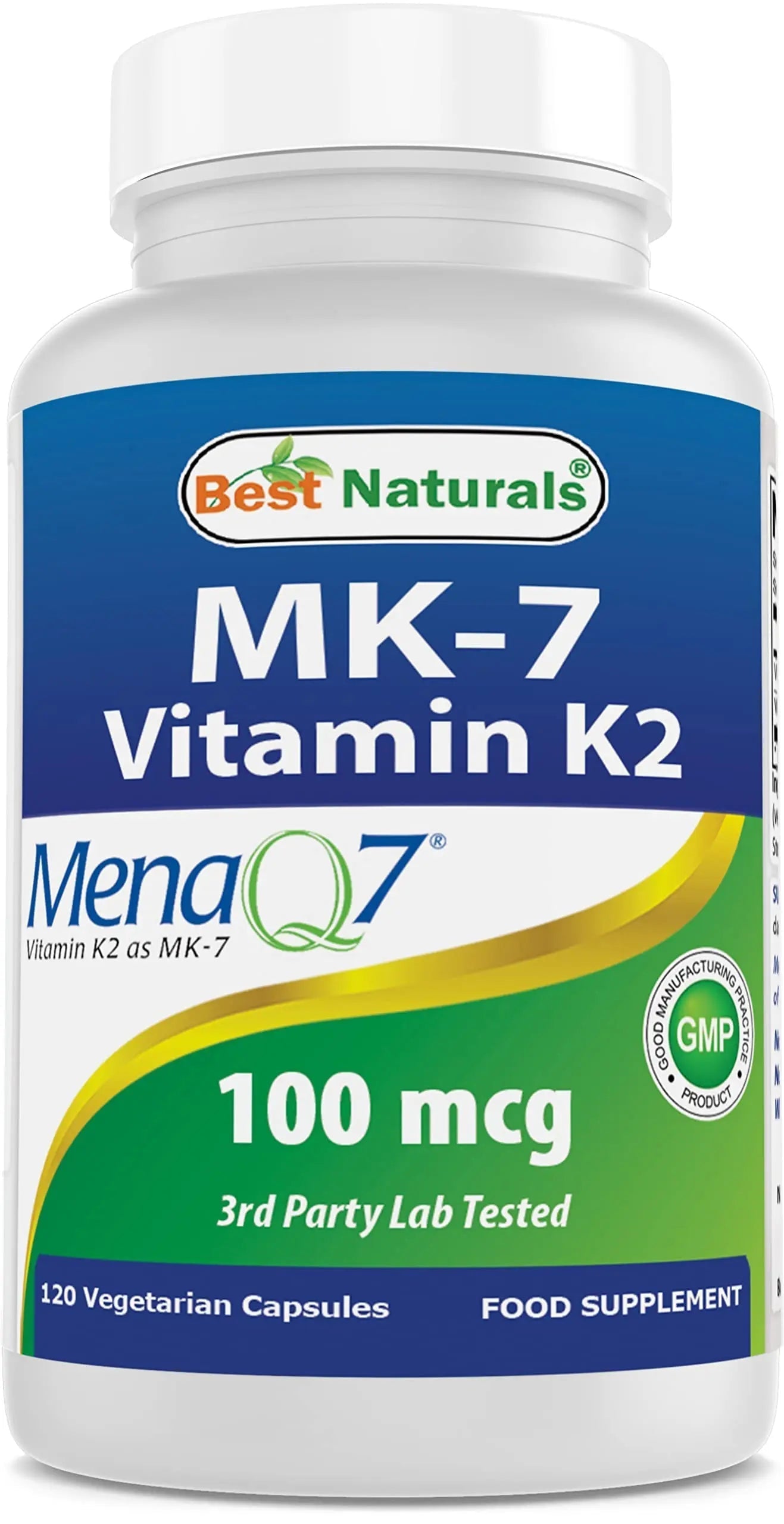 Best Naturals MK-7 Vitamin K2 100 mcg 120 Vcaps Best Naturals buy supplements canada