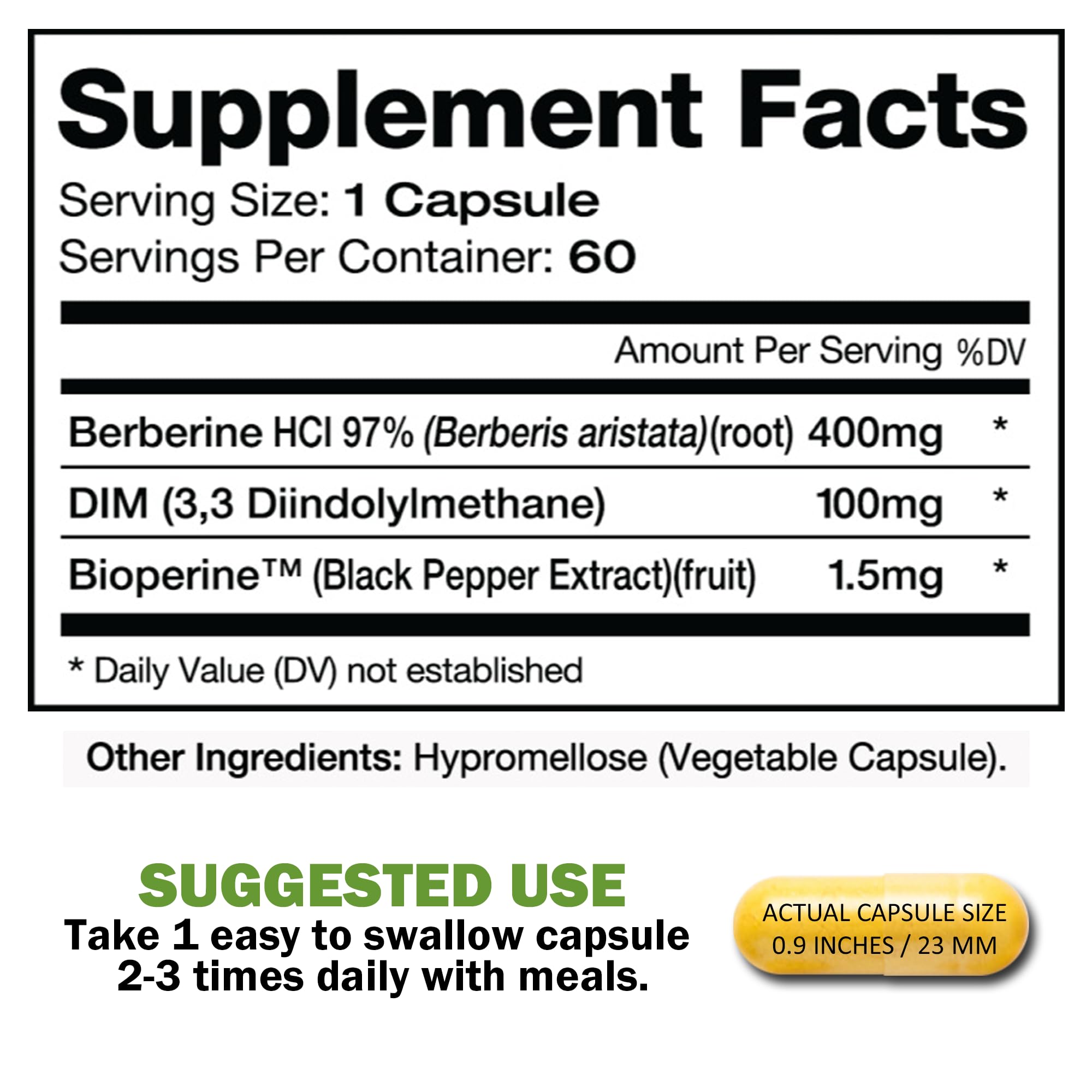 Dimberine - DIM & Berberine, High Purity Enhanced Absorption Formula - 60 Capsules Dimberine buy supplements canada