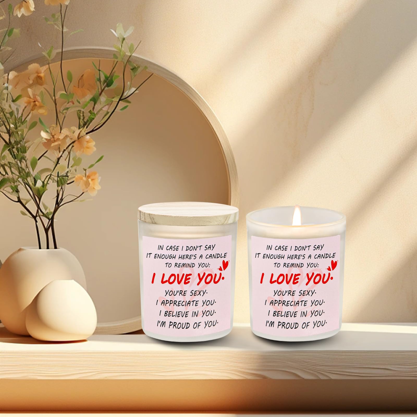 Gifts for Her Anniversary Candler - 2pack Valentine's Day Candle Gift,Wife Gifts Anniversary,Vanilla Lavender JUNPEI buy supplements canada
