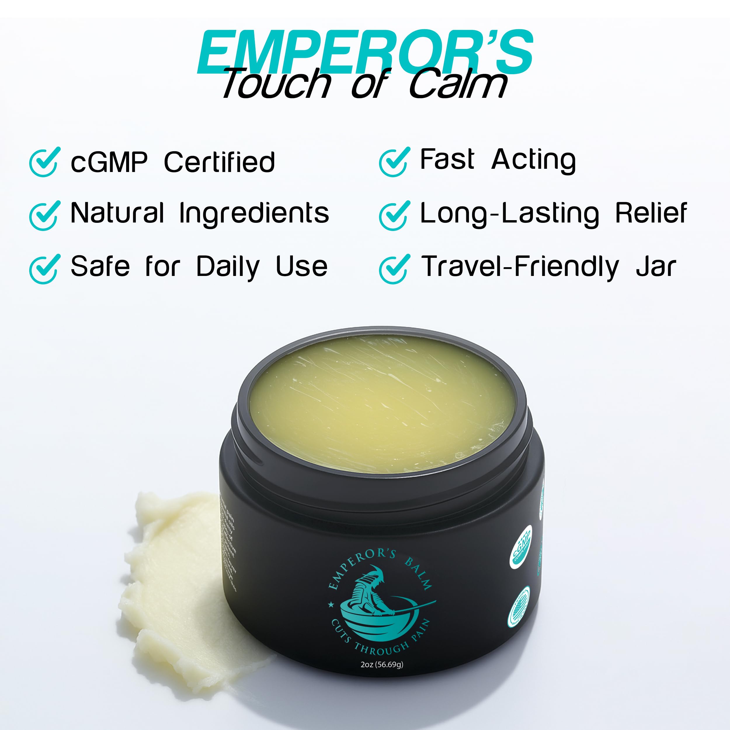 The Emperor's Balm Joint & Muscle Pain Relief Cream – Fast-Acting, Non-Greasy, Long-Lasting Natural Formula – Soothing Rub for Back, Shoulder, Neck & Whole Body - 2oz The Emperor's Balm buy supplements canada