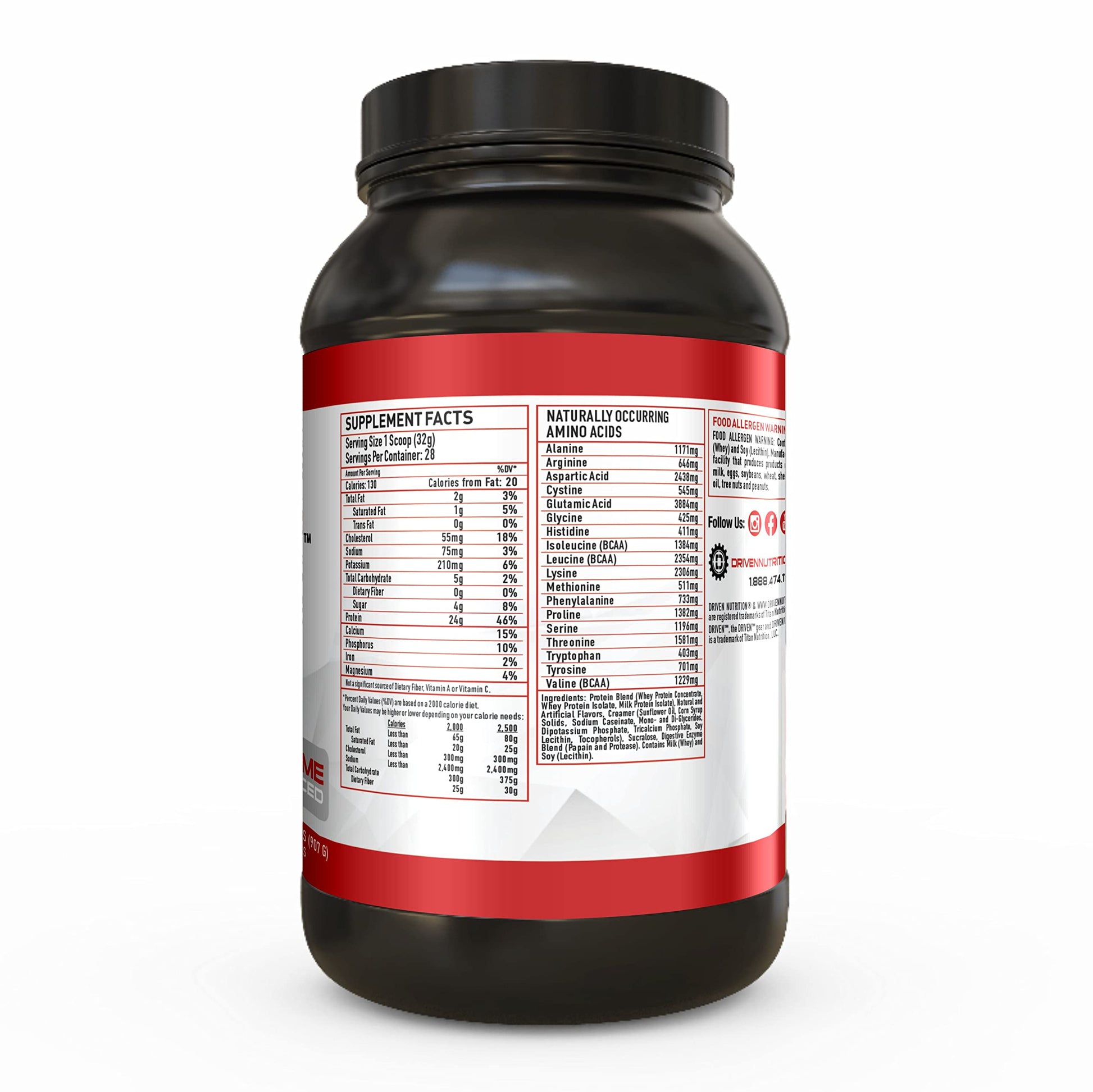 Driven WHEY- Grass Fed Whey Protein Powder: Delicious, Clean Protein Shake Driven Nutrition buy supplements canada