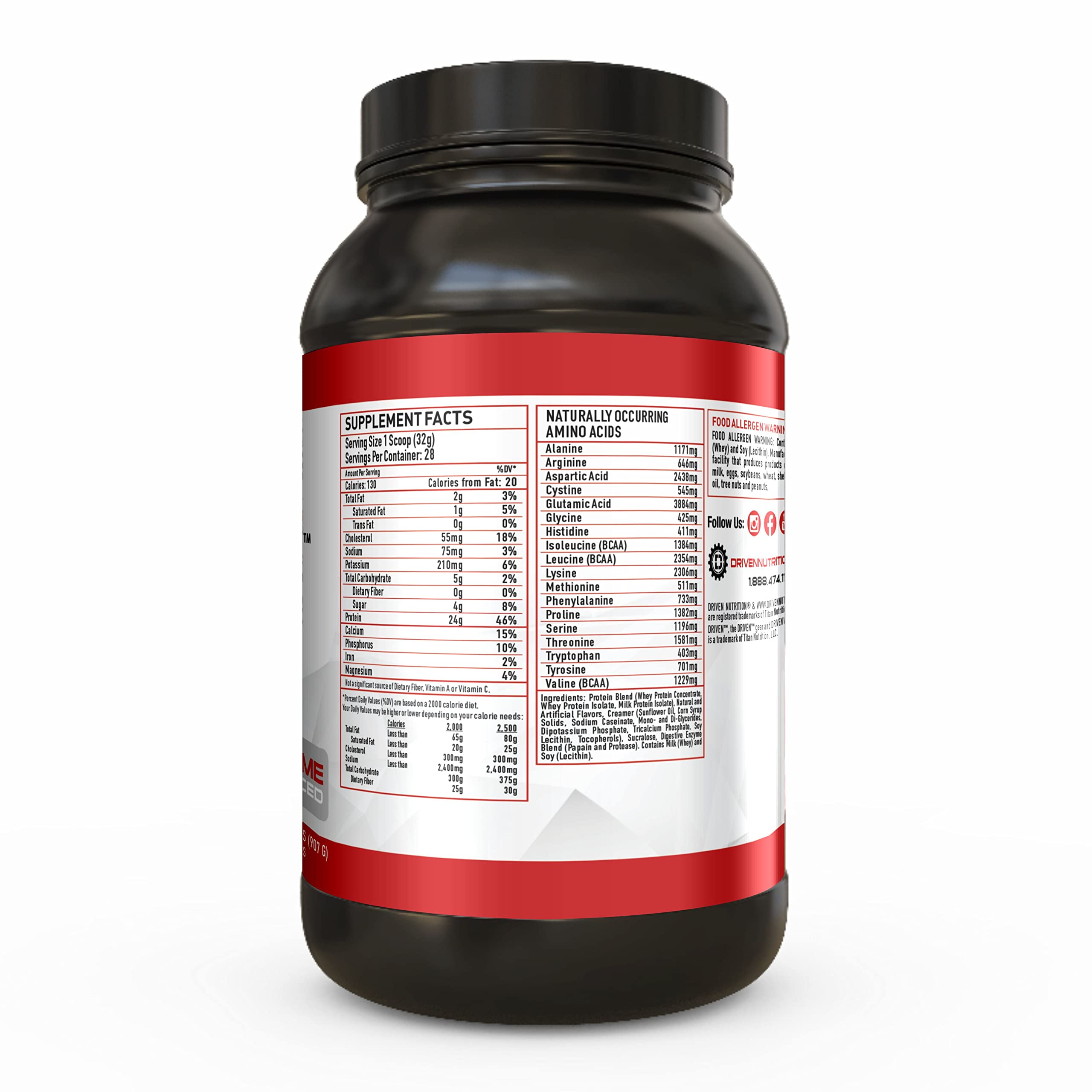 Driven WHEY- Grass Fed Whey Protein Powder: Delicious, Clean Protein Shake Driven Nutrition buy supplements canada