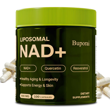 Buporai NAD Supplement 900mg with Resveratrol & Quercetin, NAD Supplement for Anti-Aging, Cellular Energy & Repair-100 Capsules Buporai buy supplements canada