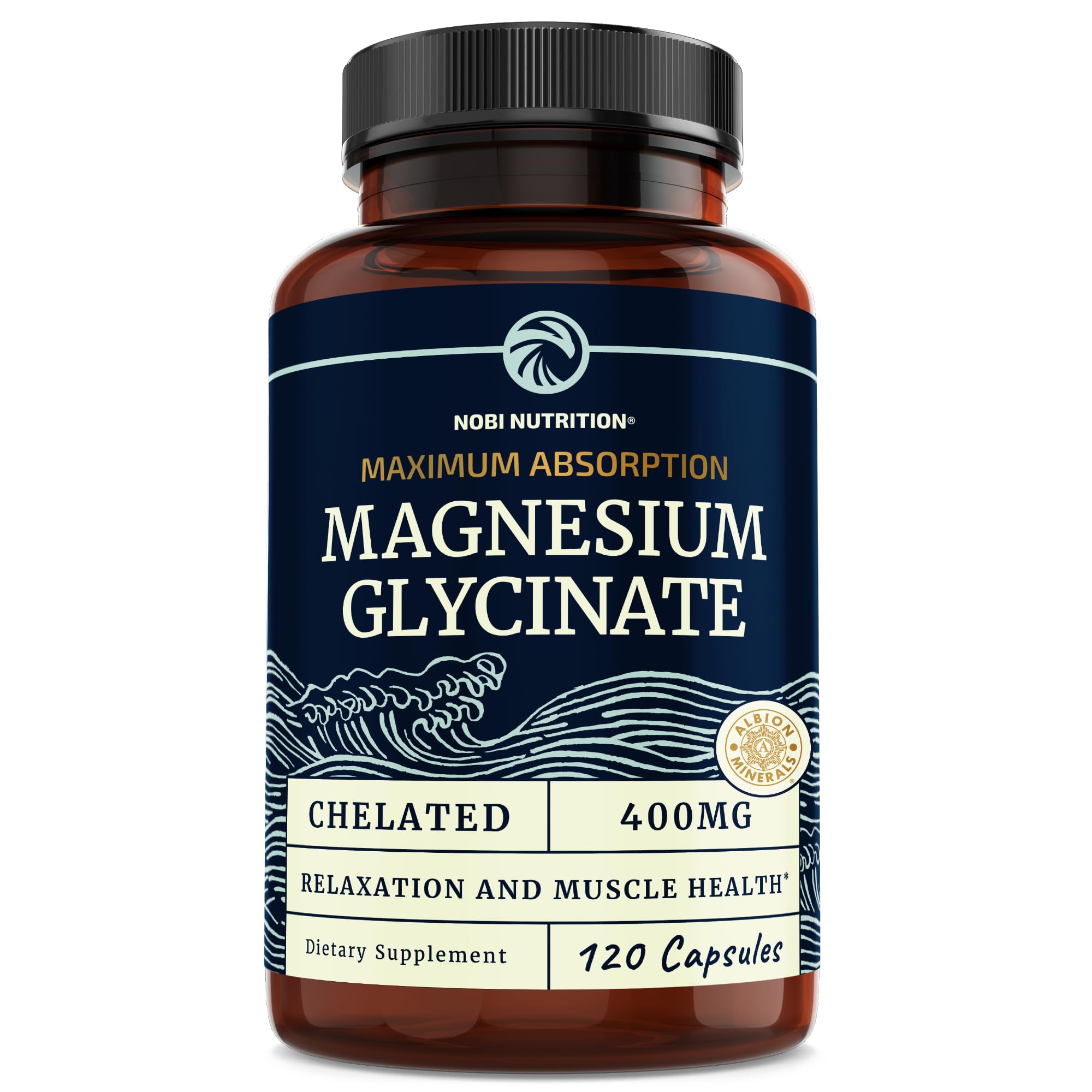 Magnesium Bisglycinate 400mg | Chelated Bisglycinate for Muscle Relaxation, Bones Nobi Nutrition buy supplements canada
