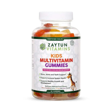 Zaytun Halal Vitamins for Kids Multivitamin Gummies, Naturally Sourced Vitamin A, C, D, E, B6, B12, Biotin - Vegetarian, No Gelatin Zaytun Vitamins buy supplements canada