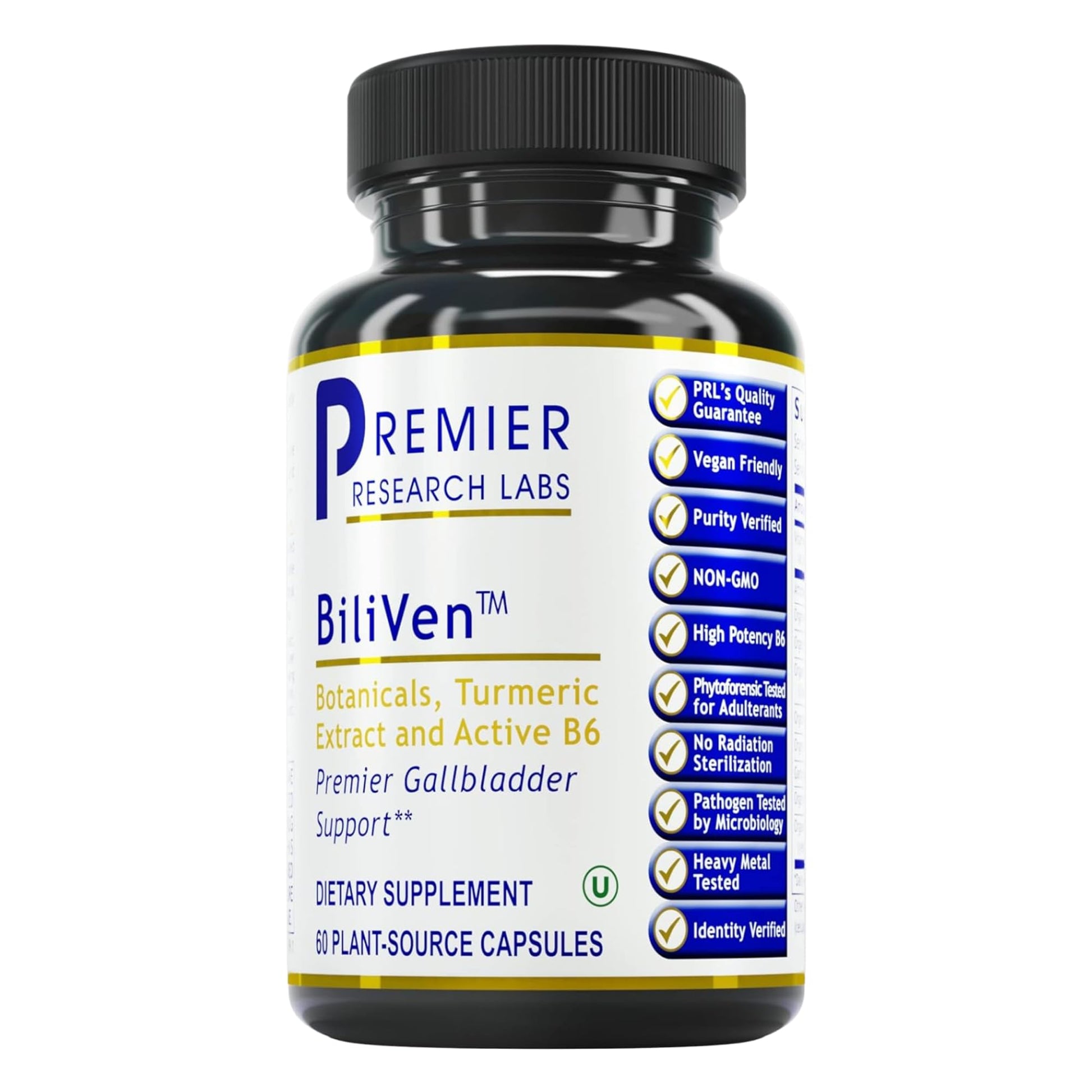 Premier Research Labs BiliVen -Gallbladder & Liver Cleanse Supplement, Gallbladder Support Pills with Artichoke Extract, Milk Thistle, Vitamin B6, Beet Root, Turmeric, Curcumin- 60 Vegetarian Capsules Premier Research Labs buy supplements canada
