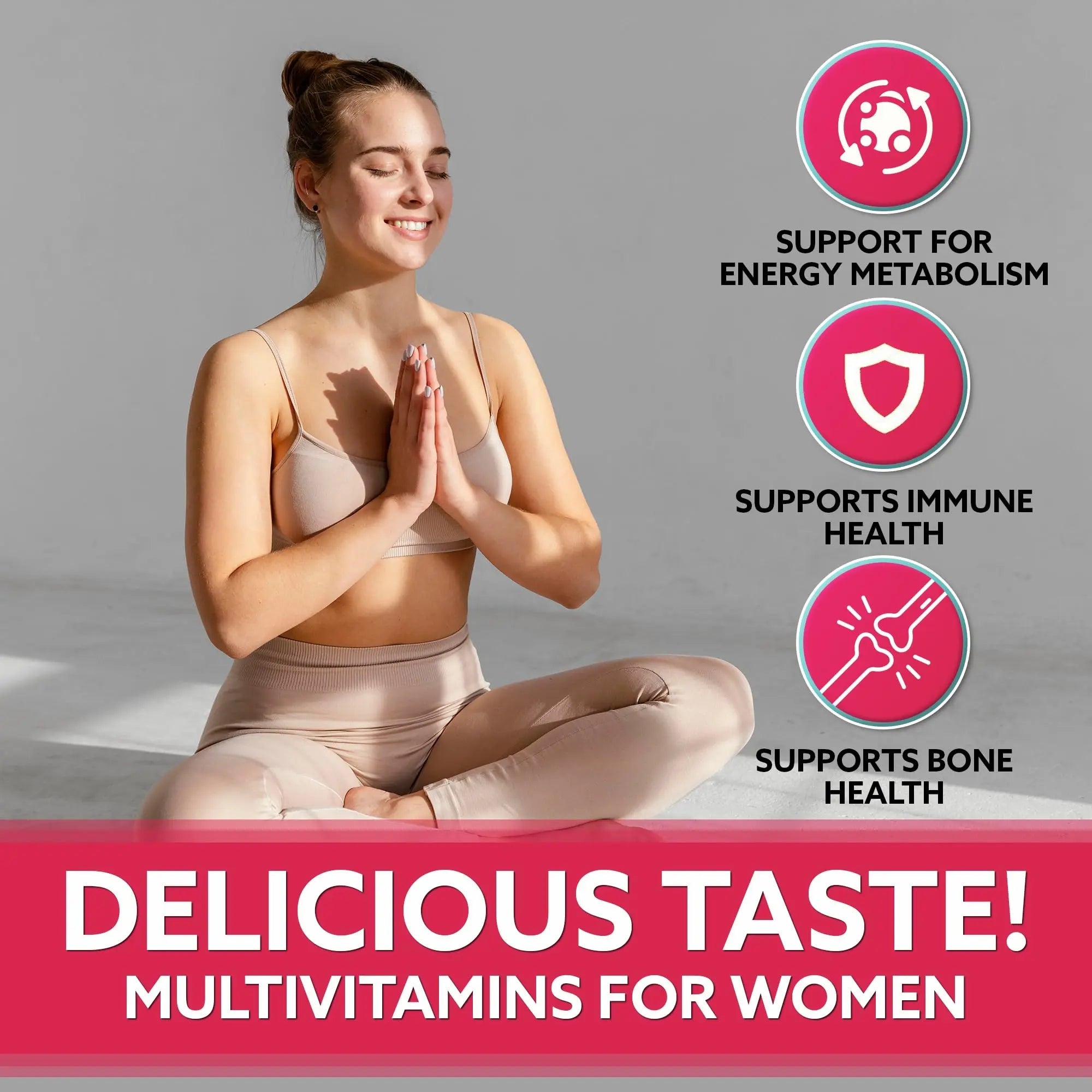 Droppels Women's Multivitamin Gummies with Folic Acid, Vitamins A, D, C, E, K, B6, B12, Biotin & More | Vegan, Non-GMO & Pectin-Based Daily Vitamins for Women | Droppels buy supplements canada