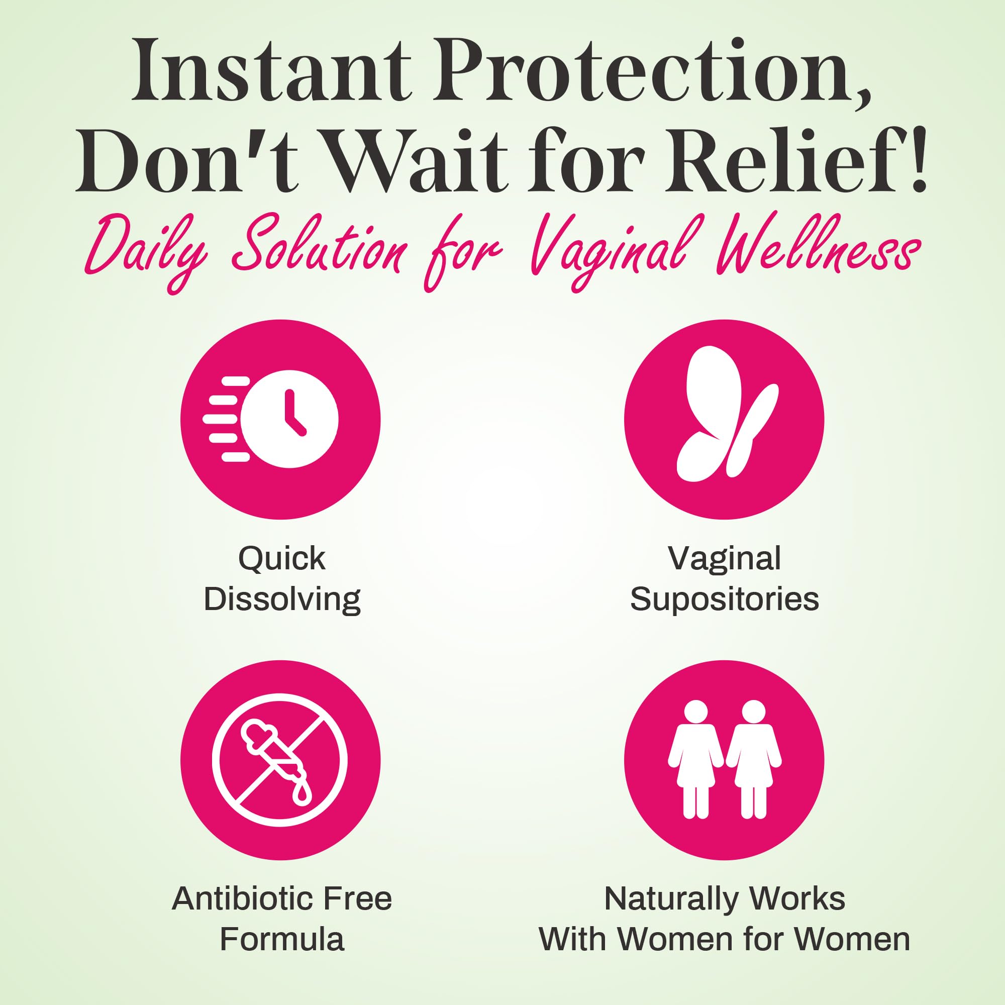 Gynacan Boric Acid Suppositories for Women - pH Balance Vaginal Treatment for Women Odor Prevention, Pure Formula, No-Mess Applicator, Gentle & Effective Gynacan buy supplements canada