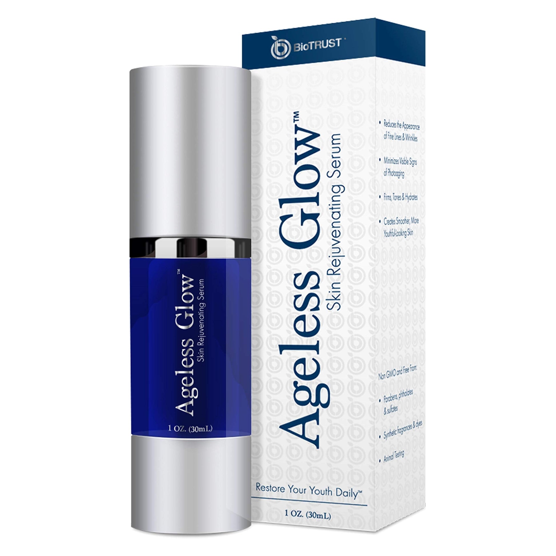 BioTrust Ageless Glow Anti Aging Moisturizer, Skin Brightening Serum with Vitamin C BioTrust buy supplements canada