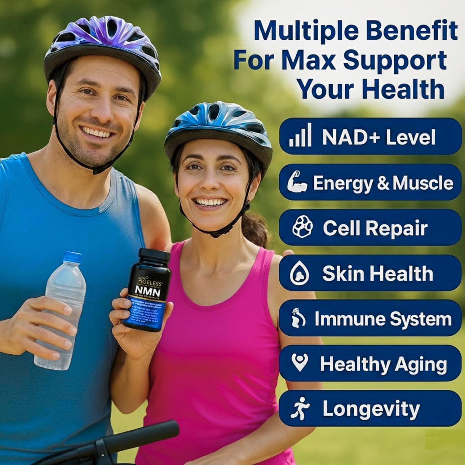 NMN Supplement 500mg Nicotinamide Mononucleotide | Supports NAD+ Levels, Energy, Cognitive Function, Muscle Health & Healthy Body Composition – Capsules (30) Ageless Foundation Laboratories buy supplements canada