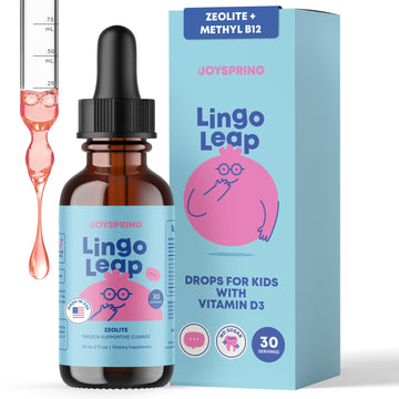 JoySpring LingoLeap – Liquid Kids Formula with Zeolite Clinoptilolite, Methylated B12 & Vitamin D3 | Gentle Daily Support for Kids’ Wellness JoySpring buy supplements canada