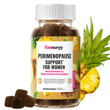 Femnergy Perimenopause Support Gummies for Women - Menopause Relief Estrogen & Hormone Balance Supplement with Black Cohosh Chasteberry Vitamins D3 B6 for Hot Flashes Night Sweats & Mood Swings Femnergy buy supplements canada