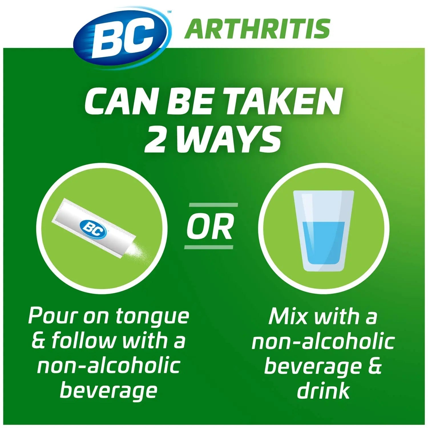 BC Powder Arthritis Pain Reliever, Aspirin Dissolve Packs, 50 Count Powder Packets BC buy supplements canada