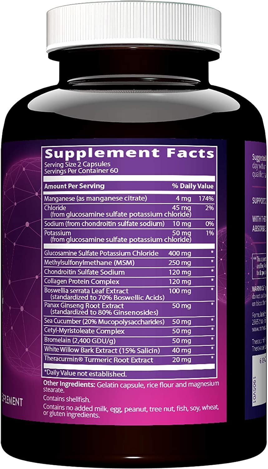 MRM Nutrition Joint Synergy™+ | Joint Health | with Theracurcumin® | Gluten-Free | 120 Capsules MRM buy supplements canada