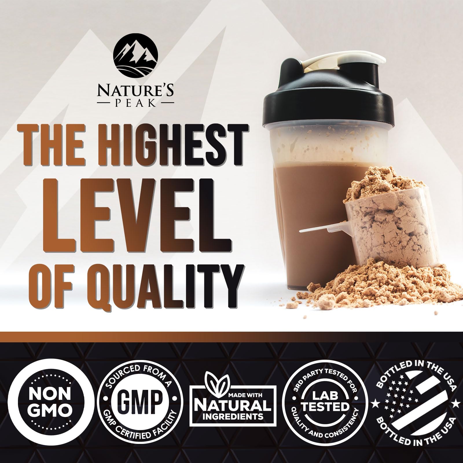 Nature's Premium 100% Whey Protein Powder, 24g of Protein, Double Rich Chocolate Nature's Peak buy supplements canada