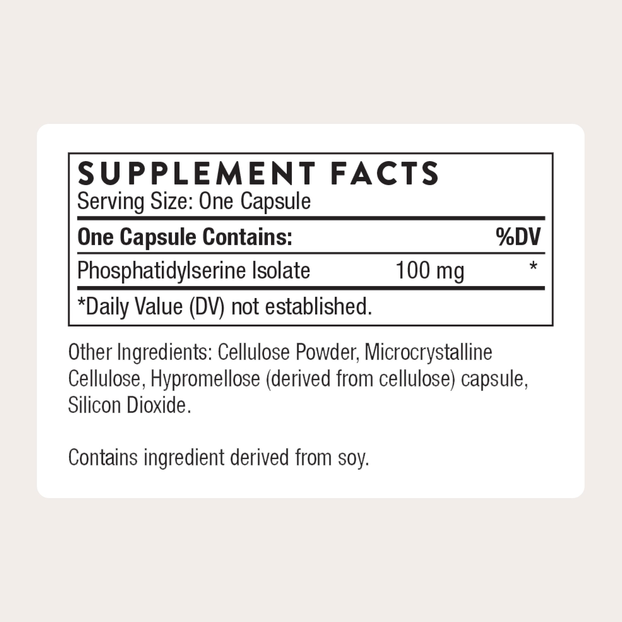 THORNE - Phosphatidylserine - Supports Healthy Brain Function, Memory & Focus - Helps Regulate Cortisol During Stress THORNE buy supplements canada