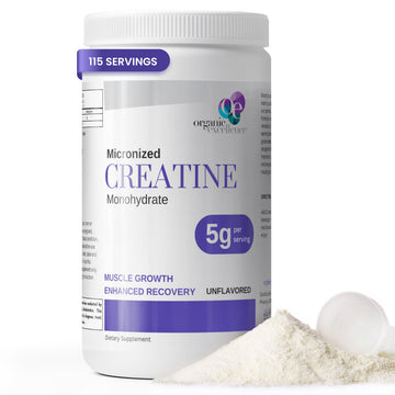 Organic Excellence Creatine Monohydrate – Micronized Creatine Powder for Muscle Growth, Strength & Recovery – Unflavored, 115 Servings Organic Excellence buy supplements canada