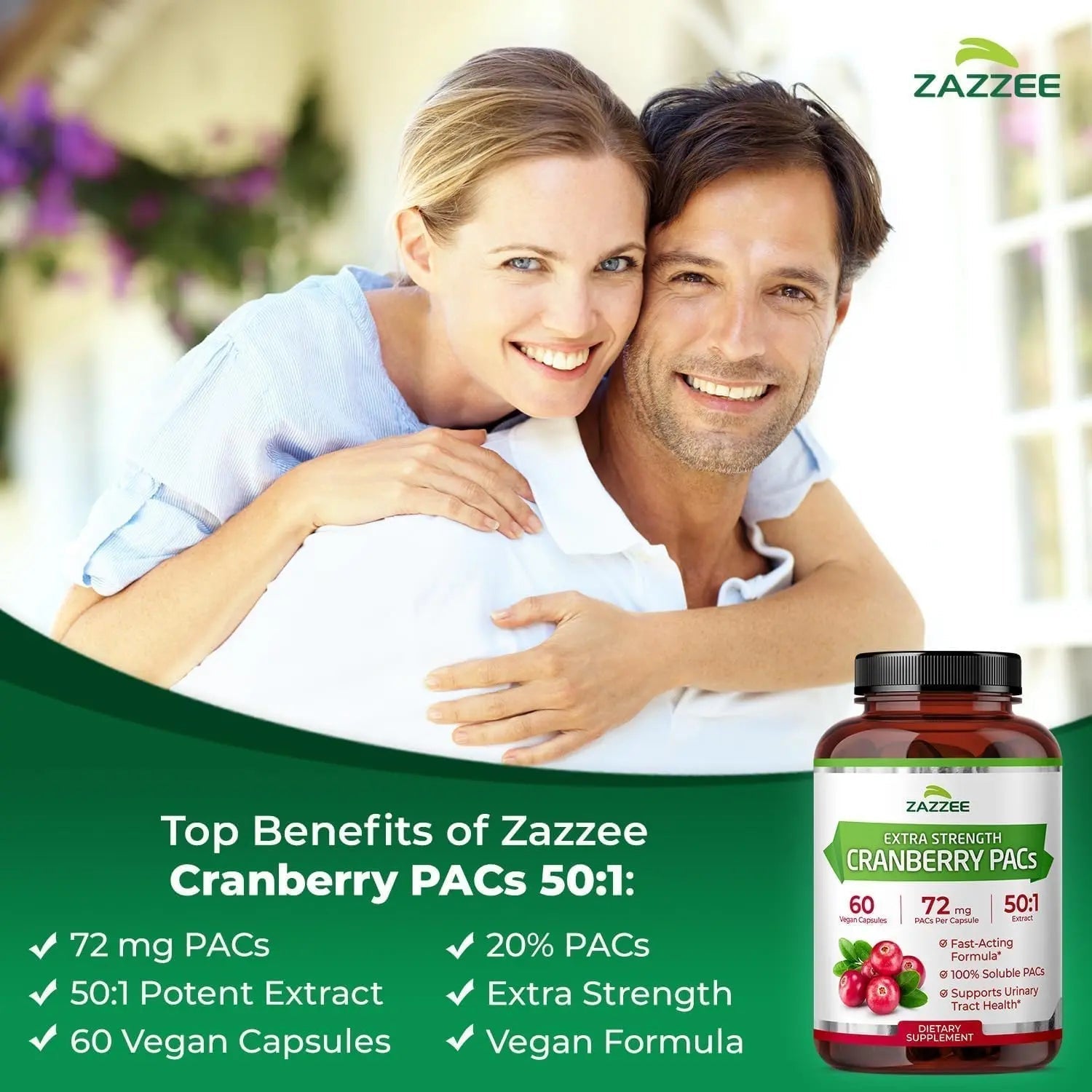 Zazzee Ultimate Urinary Tract Support Bundle | Super Concentrated Proanthocyanidin Cranberry Extract Capsules Plus D-Mannose 1000mg Capsules for UT & Bladder Cleansing (60 Servings Each) Zazzee buy supplements canada