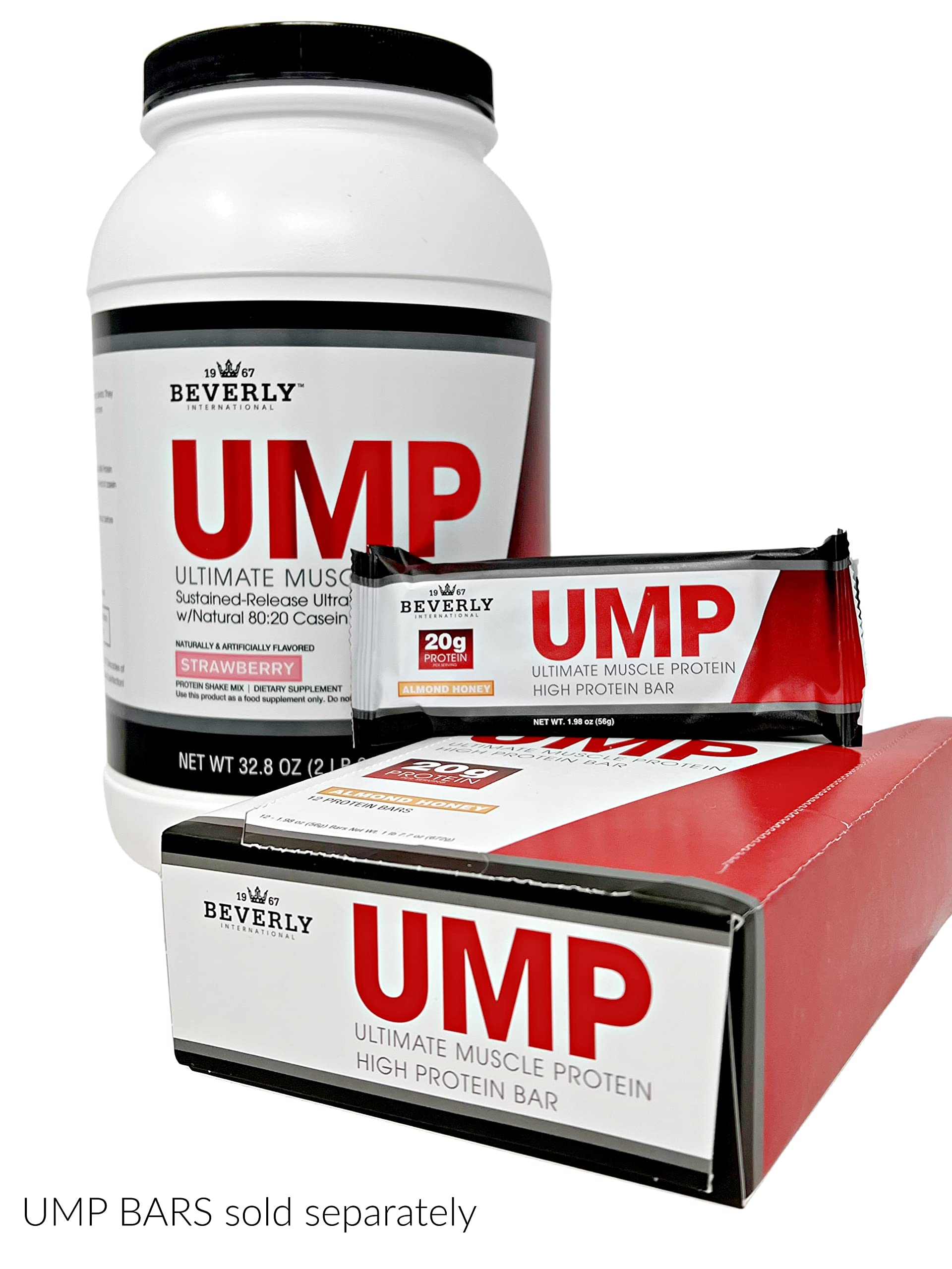Beverly International UMP Protein Powder, Strawberry. Unique Whey-Casein Ratio Beverly International buy supplements canada