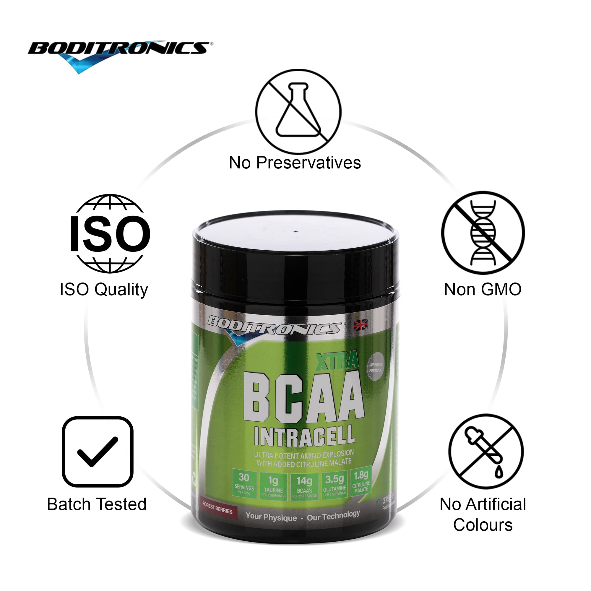 Boditronics BCAA Intracell Xtra Intra Workout Protein Powder, Branched Chain Amino Acid Supplement Boditronics buy supplements canada