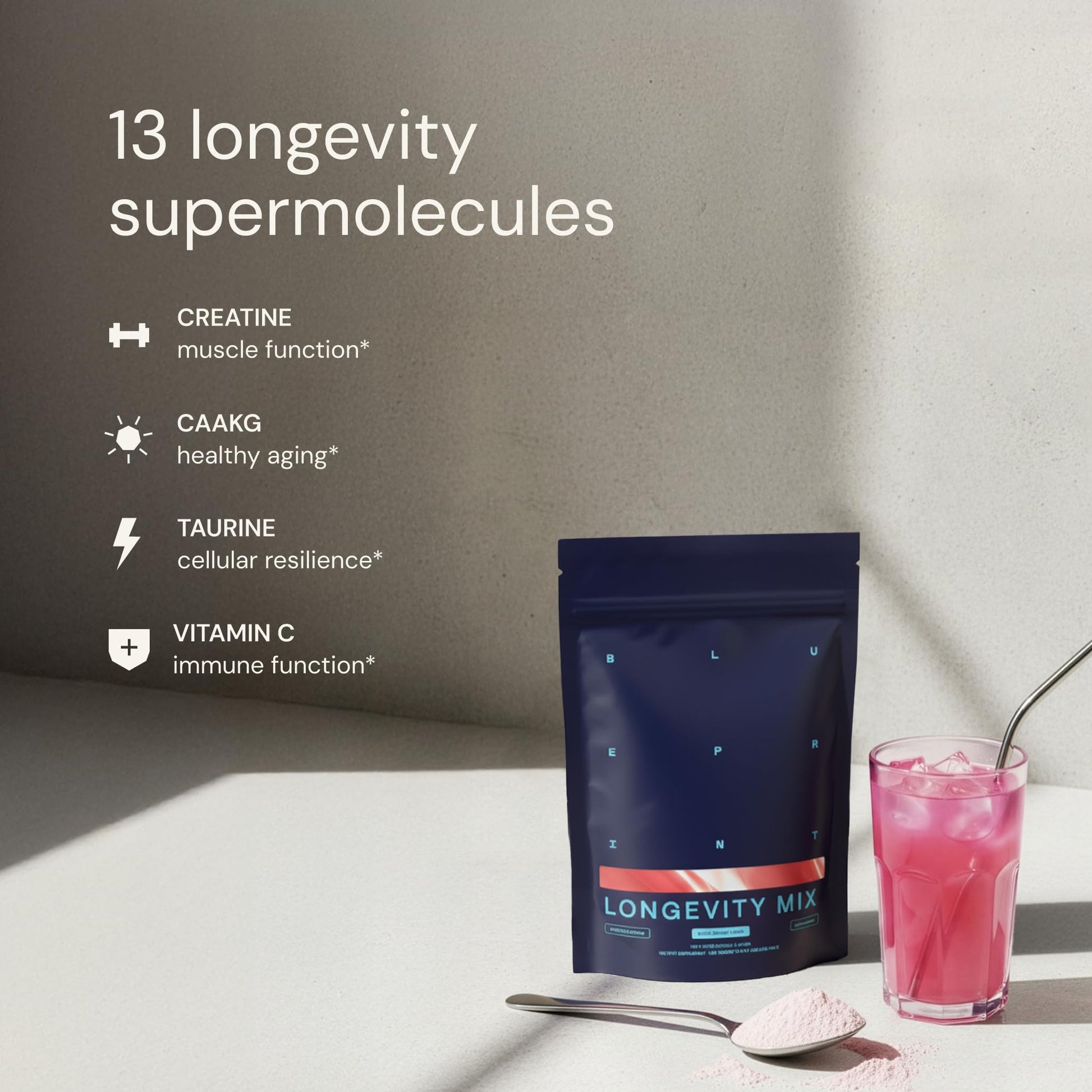 Blueprint Bryan Johnson Longevity Mix - Muscle Builder & Recovery Supplement - Promotes Focus and Balanced Mood - Magnesium, Creatine, L-Theanine Blueprint Bryan Johnson buy supplements canada