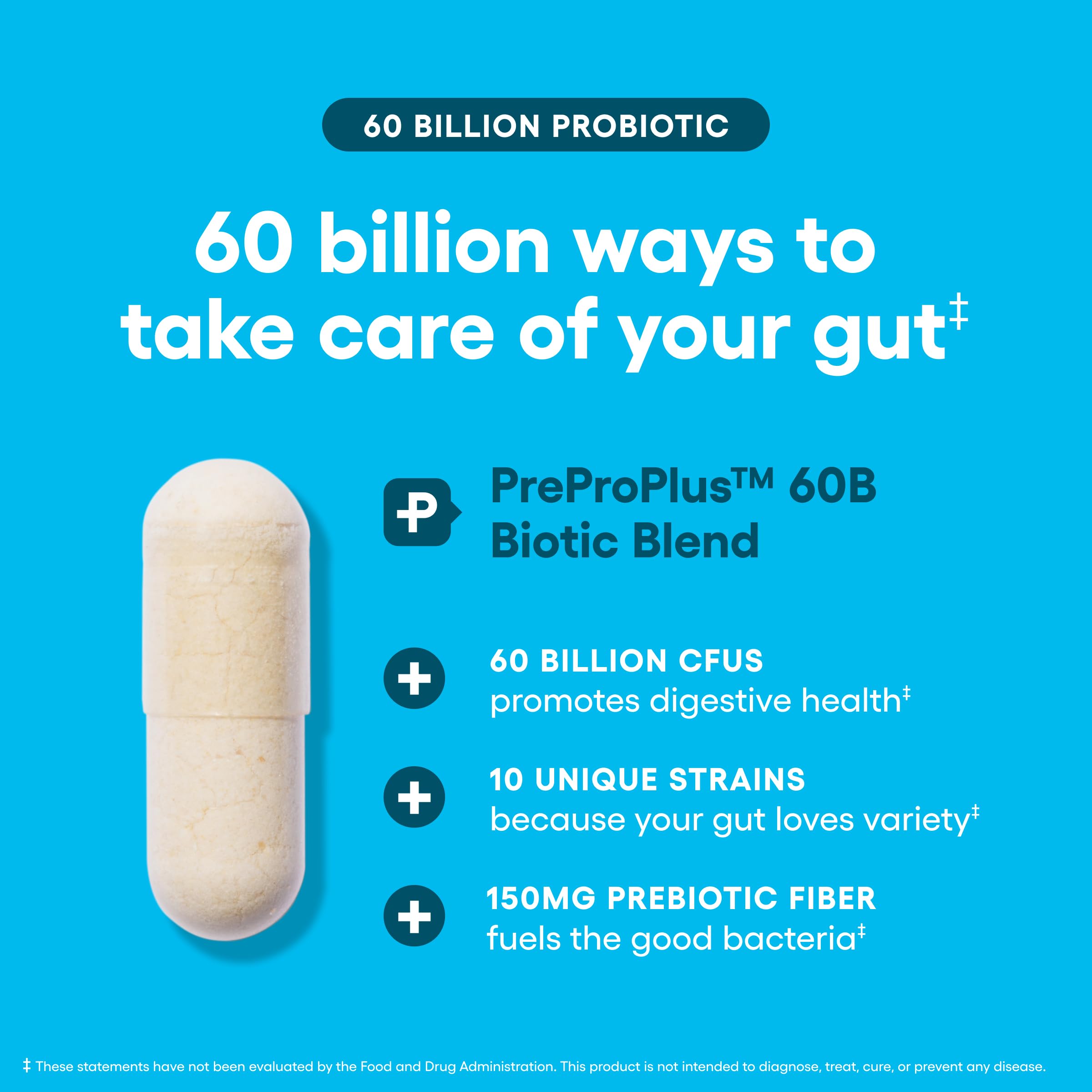 Physician's CHOICE Probiotics 60 Billion CFU - 10 Strains + Organic Prebiotics - Immune, Digestive & Gut Health - Supports Occasional Constipation, Diarrhea, Gas & Bloating - for Women & Men - 30ct Physician's CHOICE buy supplements canada