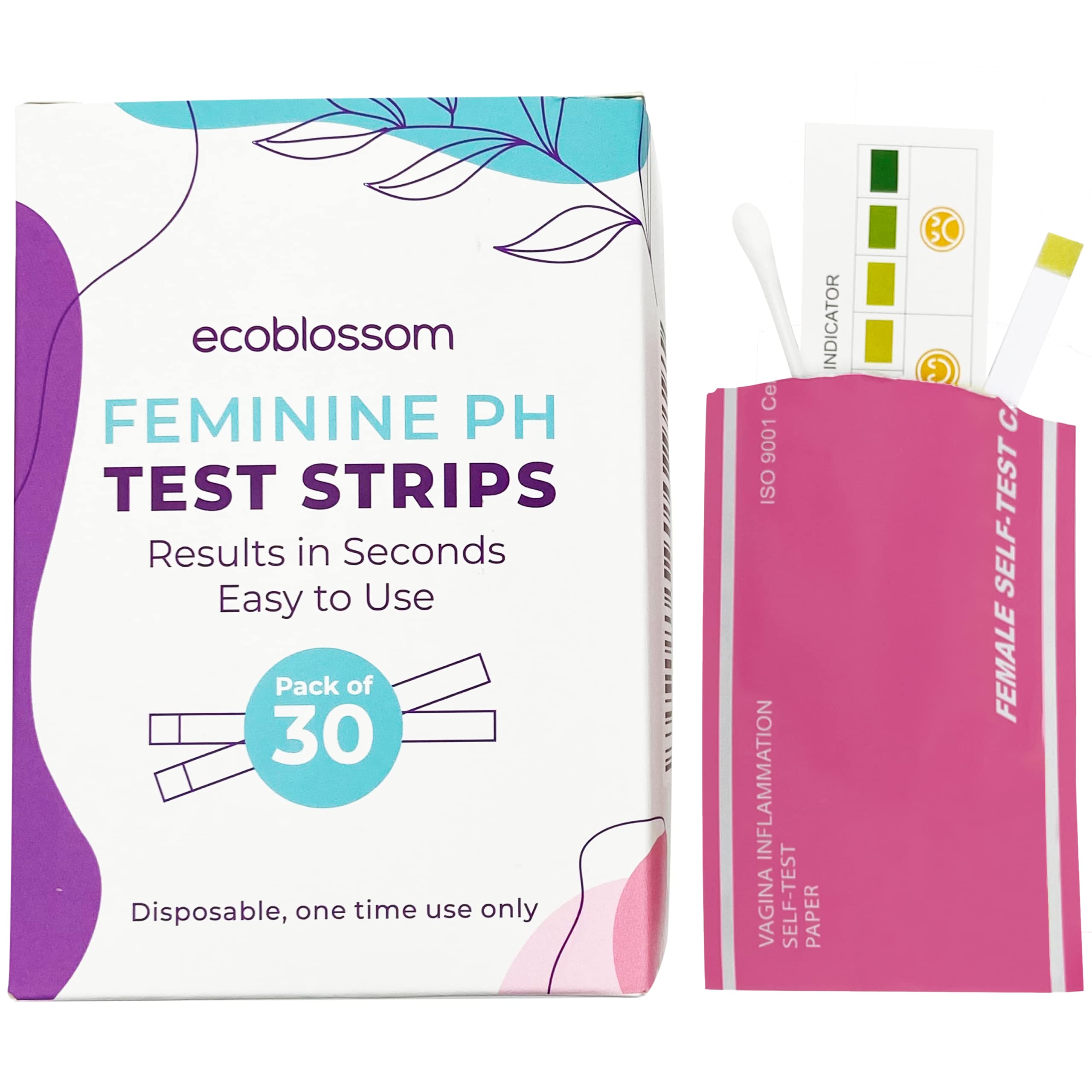 EcoBlossom Vaginal pH Test Strips for Women - Check pH Balance - Monitor Bacterial Vaginosis EcoBlossom buy supplements canada