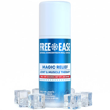 Free-Ease Magic Relief Roller – Nerve Joint and Muscle Pain Relief Roll On – Fast Cooling Therapy for Back, Neck, Shoulder, Knee Pain - Supports Joint Flexibility and Overall Mobility - Made in USA FREE EASE buy supplements canada