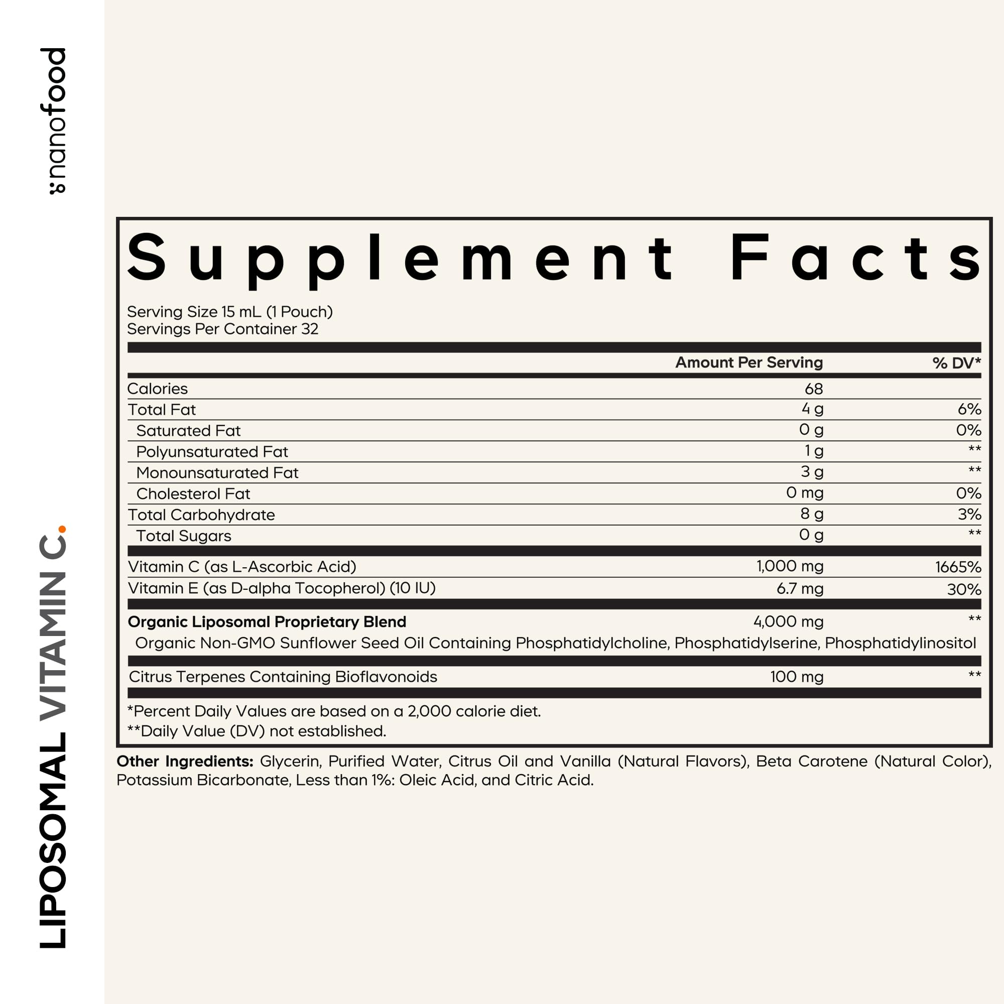 Codeage Liposomal Vitamin C Liquid 1000mg Vitamin C, 4000mg Essential Phospholipids, Supplement For Daily Immune Support, Liposomes For Absorption, Citrus Bioflavonoids, Vitamin E, Non-GMO, 32 Pouches Codeage buy supplements canada