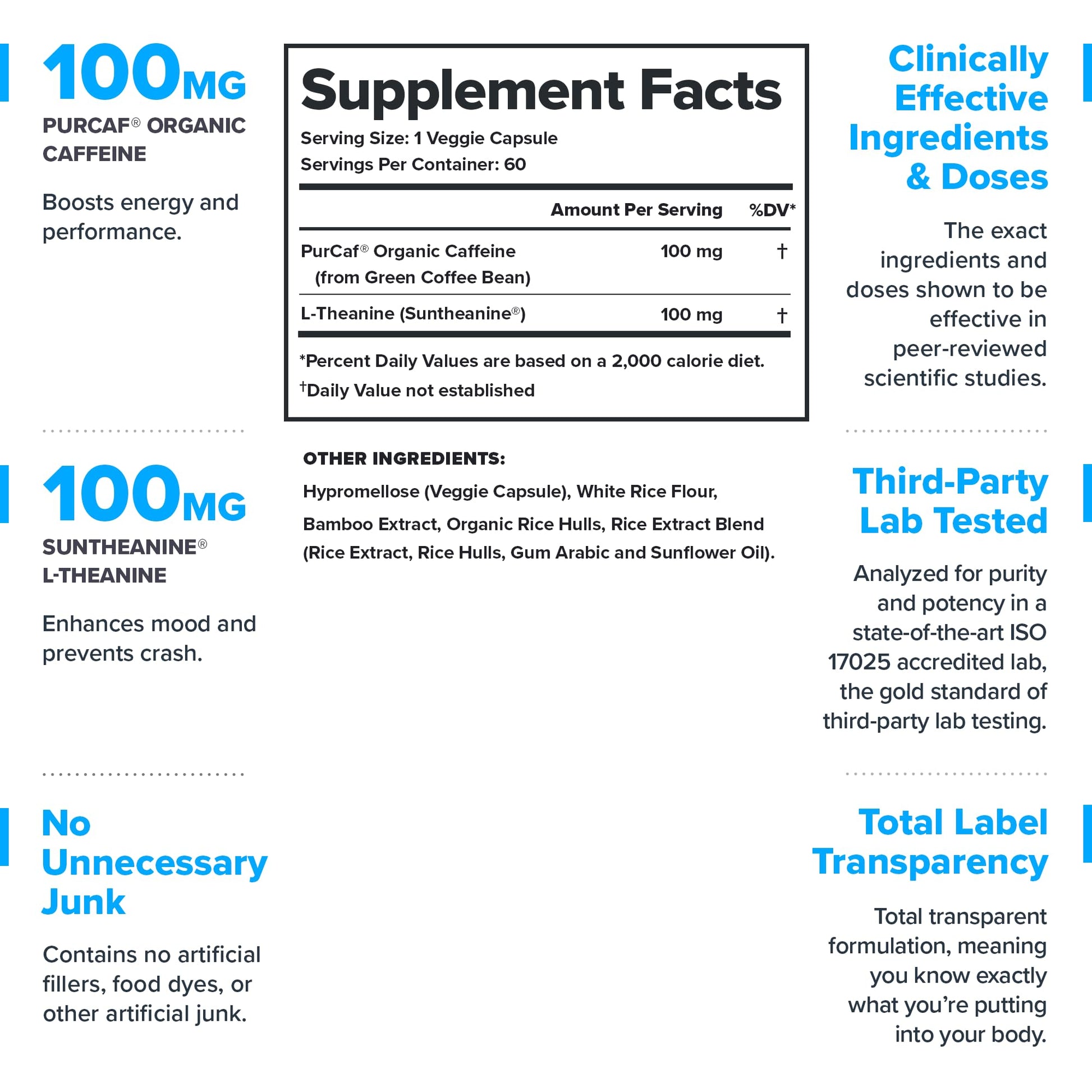 LEGION Peak Caffeine and L Theanine Pills - 200 mg Natural and Organic L Theanine Caffeine Supplement for Smooth Energy, Focus and Cognitive Performance - Vegan, Non GMO - 60 Servings LEGION buy supplements canada