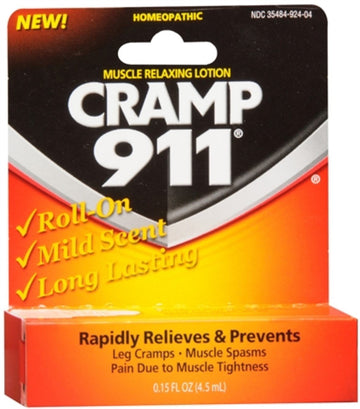 Cramp 911 Muscle Relaxing Roll-On Lotion 4.50 mL (Pack of 6) Cramp911 buy supplements canada