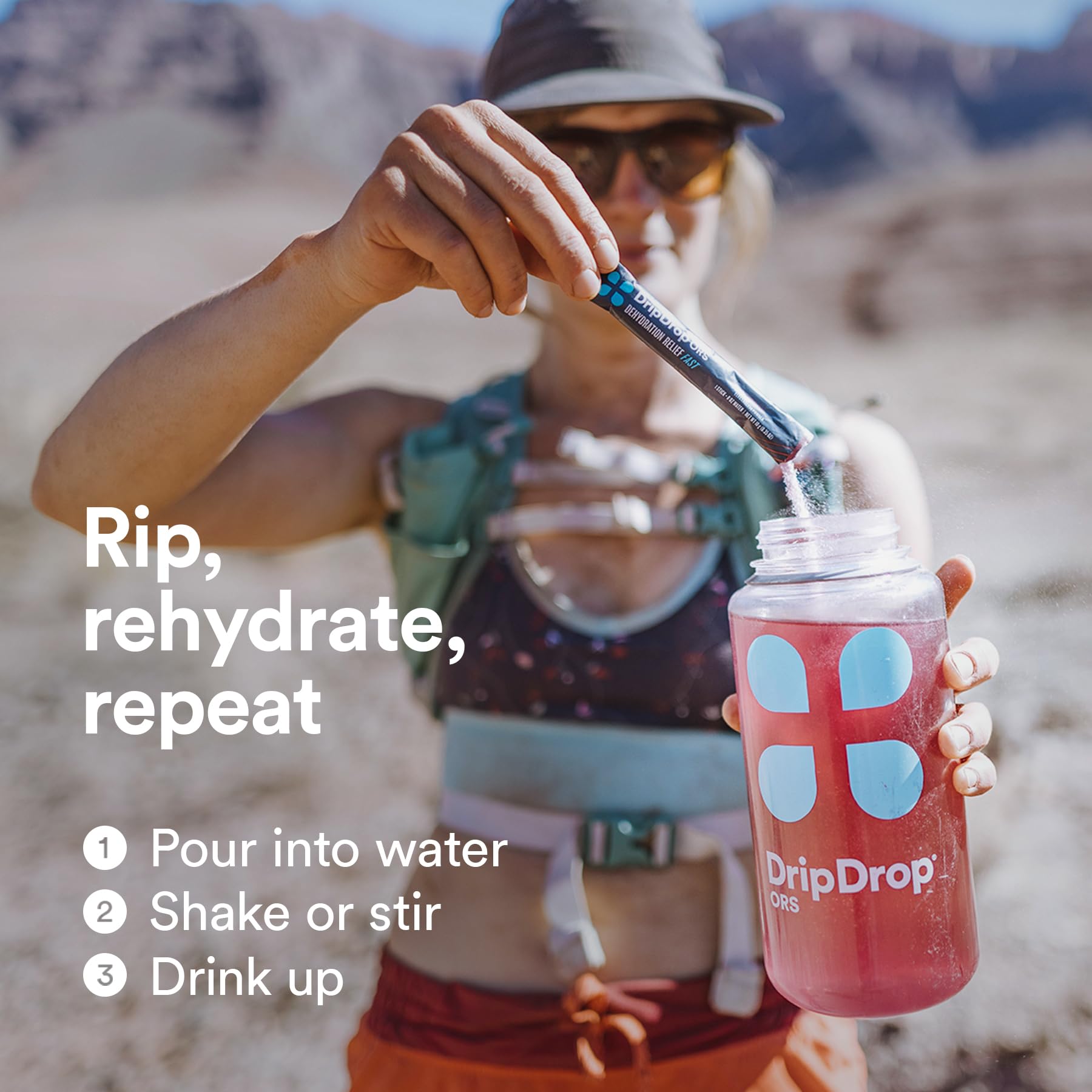 DripDrop Hydration - Electrolyte Powder Packets - Watermelon, Berry, Orange, Lemon DripDrop buy supplements canada