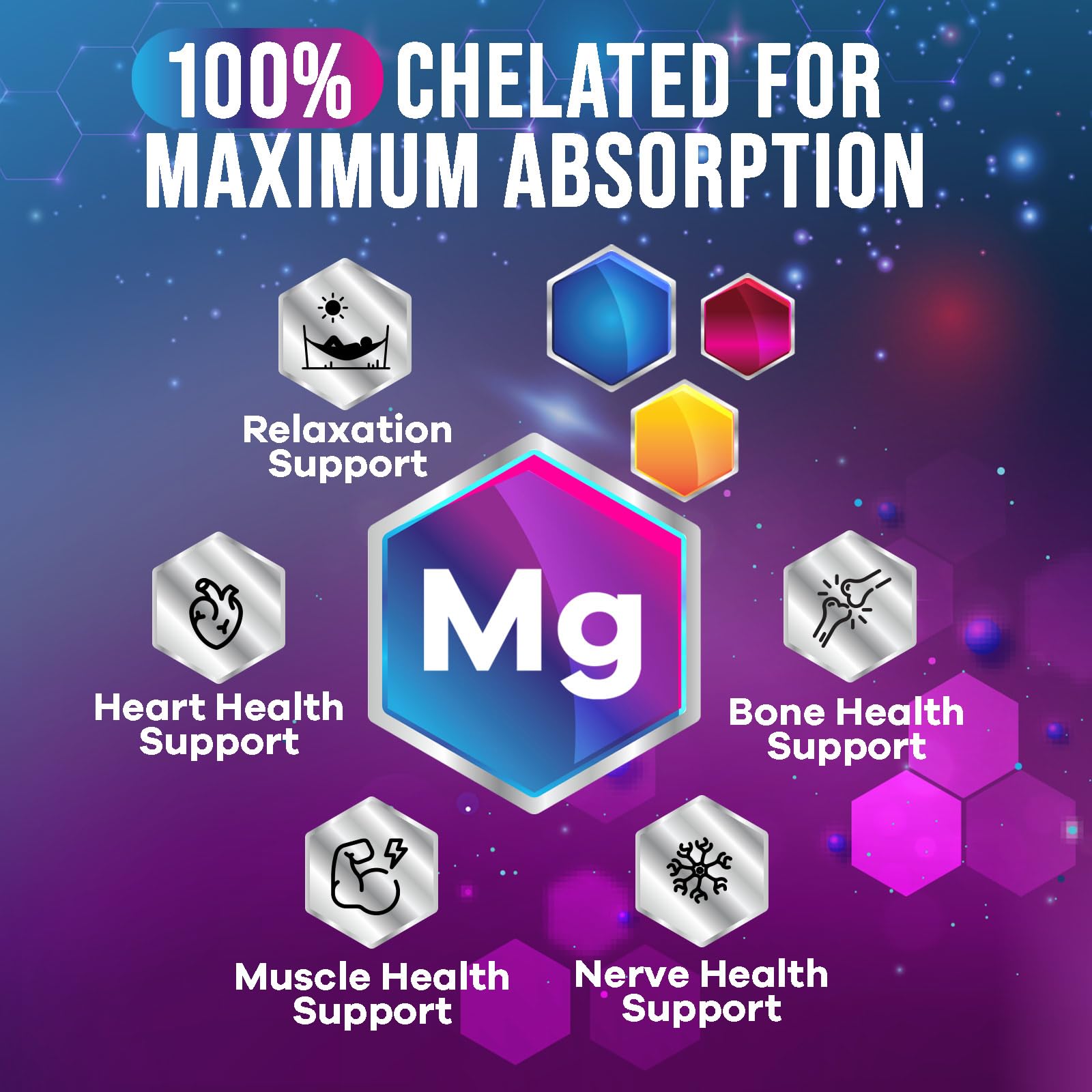Magnesium Glycinate Supplement - 500mg Magnesium Per Serving - 100% Chelated & Purified - Supports Sleep, Heart Health, & Muscle Strength - Best Absorption Magnesium, Bottled in USA - 60 Tablets Nature's Nutrition buy supplements canada