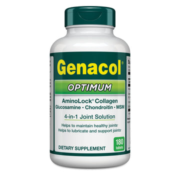 Genacol Optimum – Glucosamine, Chondroitin, MSM & Ultra-Hydrolyzed Collagen, Joint Support Tablets, 180 Count (60-Day Supply) Genacol buy supplements canada