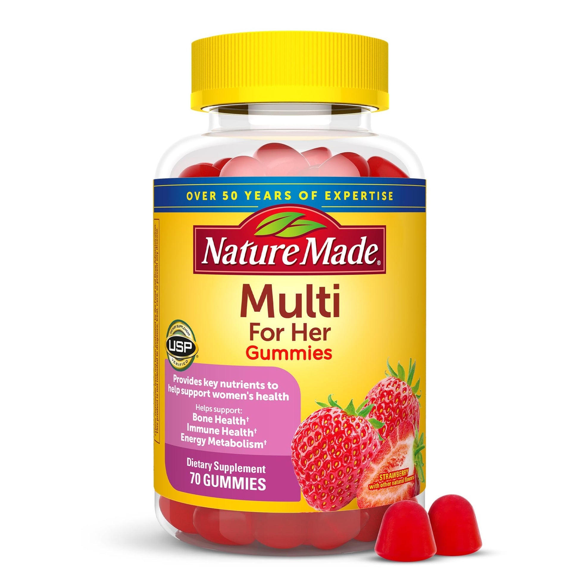 Nature Made Multivitamin For Women, Womens Gummy Multivitamins for Daily Nutritional Support, 70 Multi Vitamin Gummies, 35 Day Supply Nature Made buy supplements canada