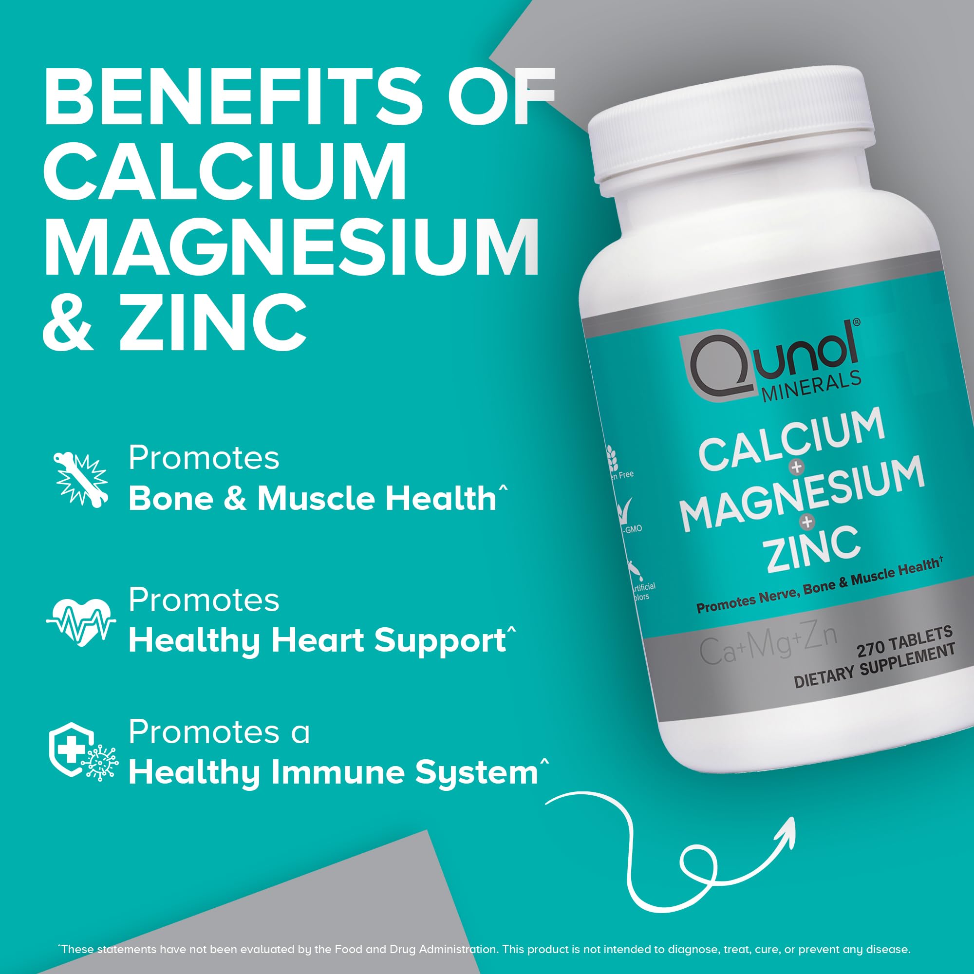 Qunol Calcium 3 in 1 Tablets with Calcium, Magnesium & Zinc for Immune Support, Bone Qunol buy supplements canada