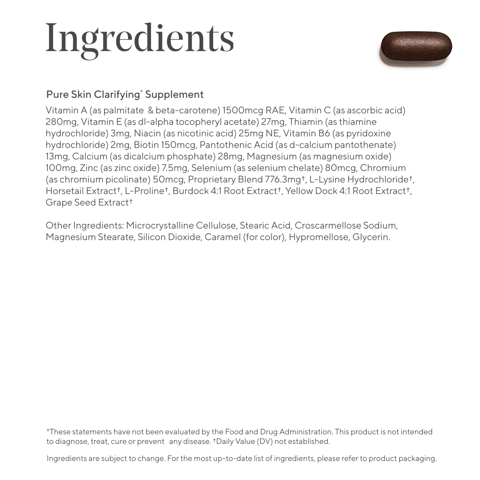 Murad Pure Skin Acne Supplements – 60 Tablets – Clear Skin Support with Blend of Vitamin A & B6, Zinc, Amino Acids, & Burdock Root – Promotes Healthy Skin, Oil Balance, Gut Health & Stress Relief Murad buy supplements canada