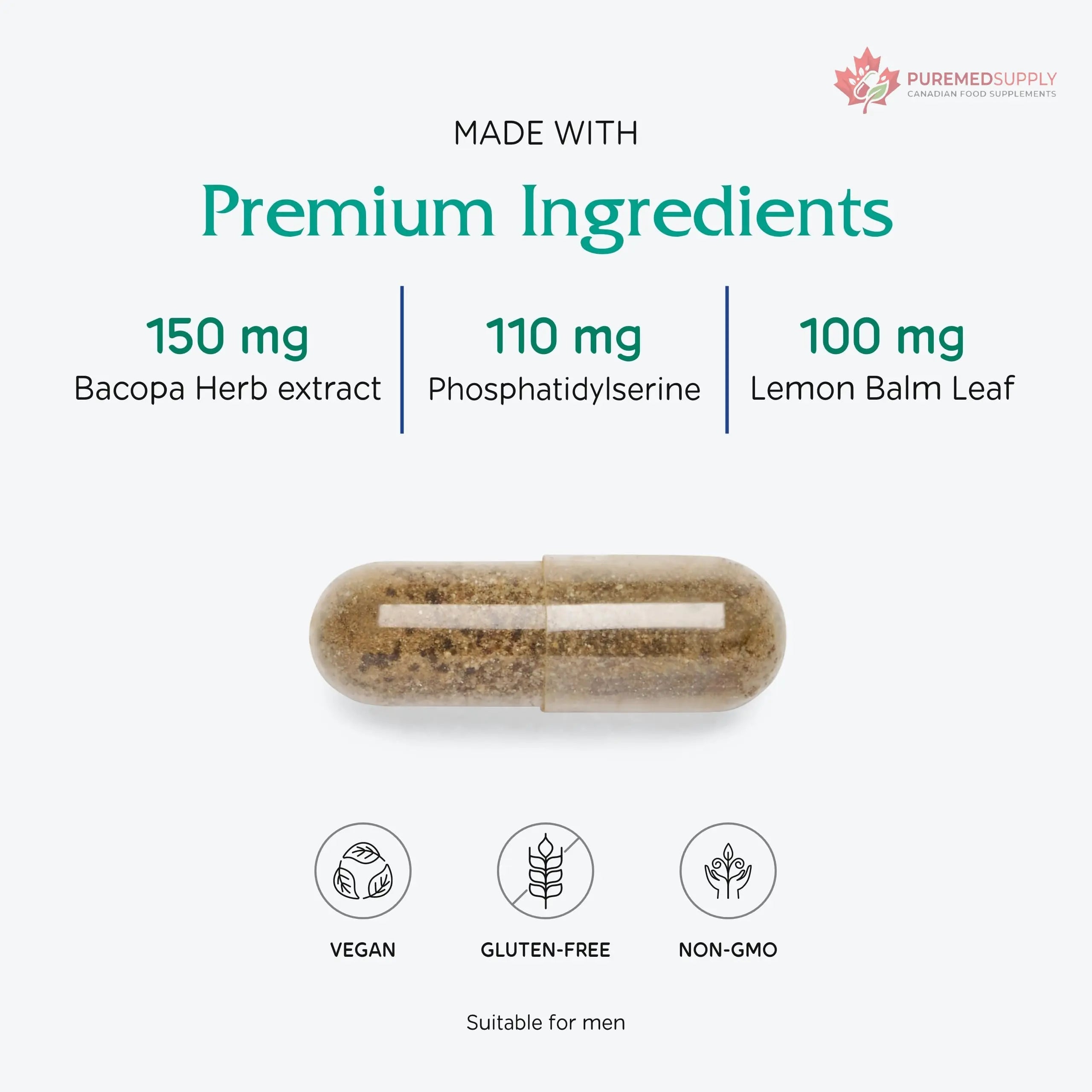 Vitanica MindBlend, Brain Support, Vegan, 60 Capsules Vitanica buy supplements canada