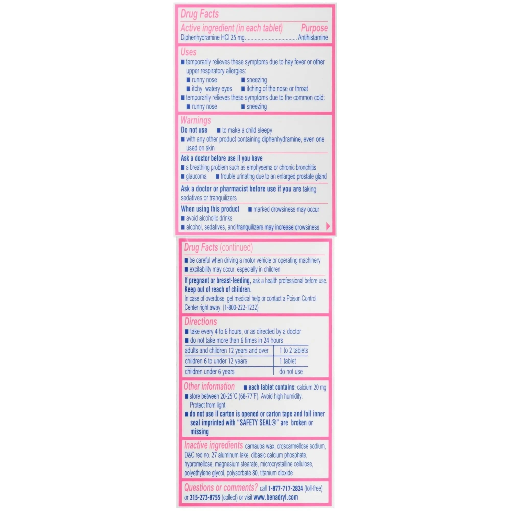 Benadryl Ultratabs Antihistamine Allergy Relief Tablets with 25 mg Diphenhydramine HCl, 100 ct and Tylenol Extra Strength Pain Reliever Rapid Release Gels with 500 mg Acetaminophen, 100 ct Tylenol buy supplements canada