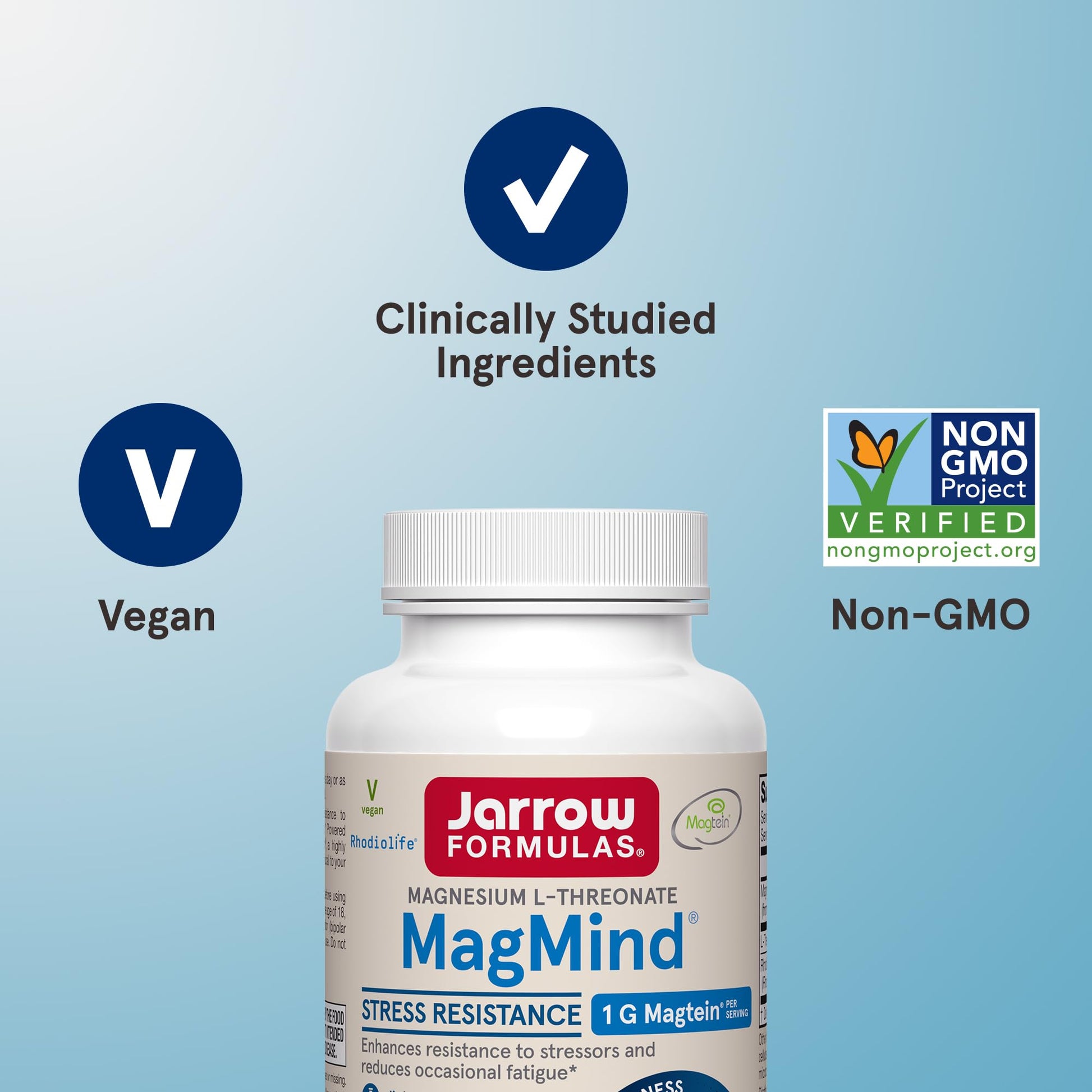 Jarrow Formulas Magnesium L-Threonate, MagMind Stress Resistance with L-Theanine and Rhodiolife, High Absorption Magnesium, Stress Relief and Mood Support, 60 Veggie Capsules, Up to a 30 Day Supply Jarrow Formulas buy supplements canada