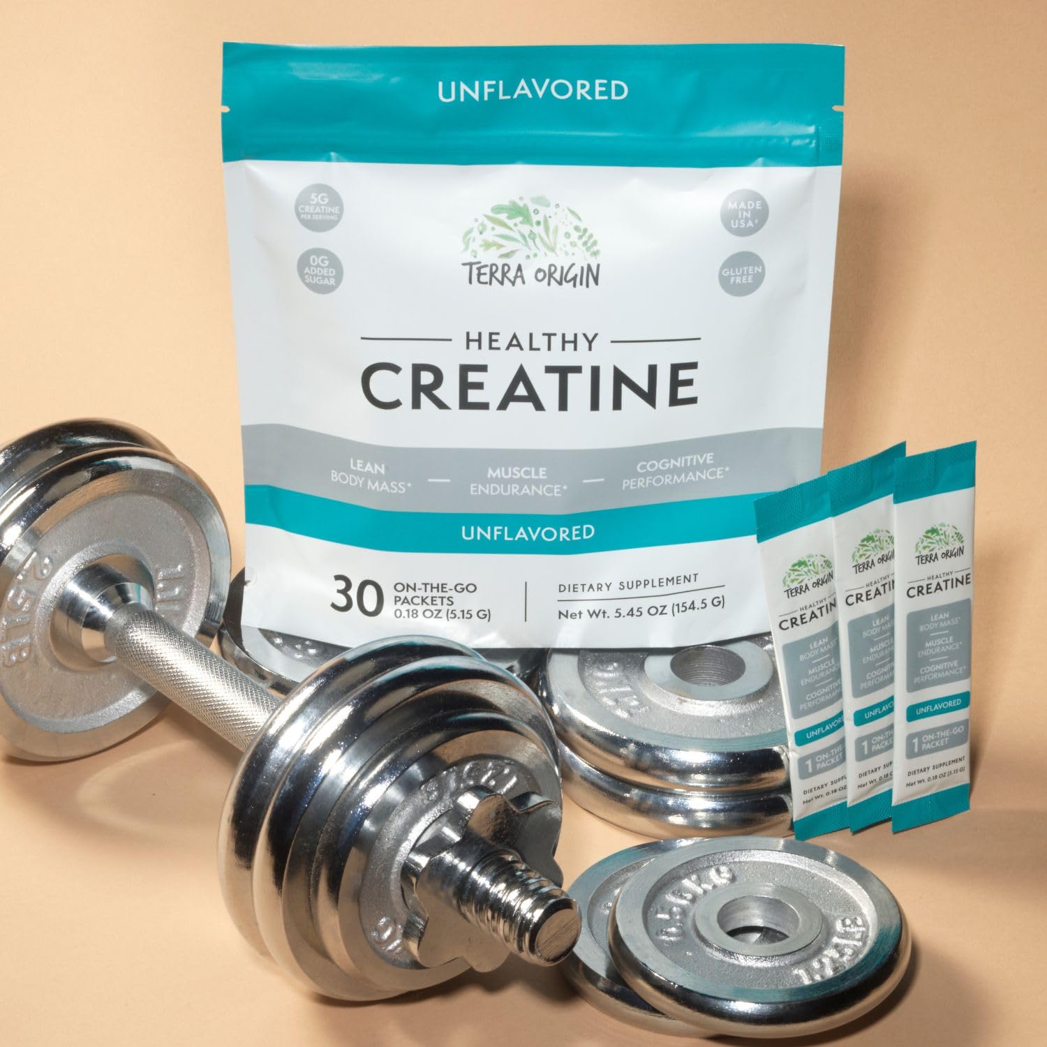 TERRA ORIGIN Healthy Creatine Micronized Monohydrate Powder | 30 Stick Packs | Support for Muscle and Cognitive Performance* | Supplement for Women and Men TERRA ORIGIN buy supplements canada