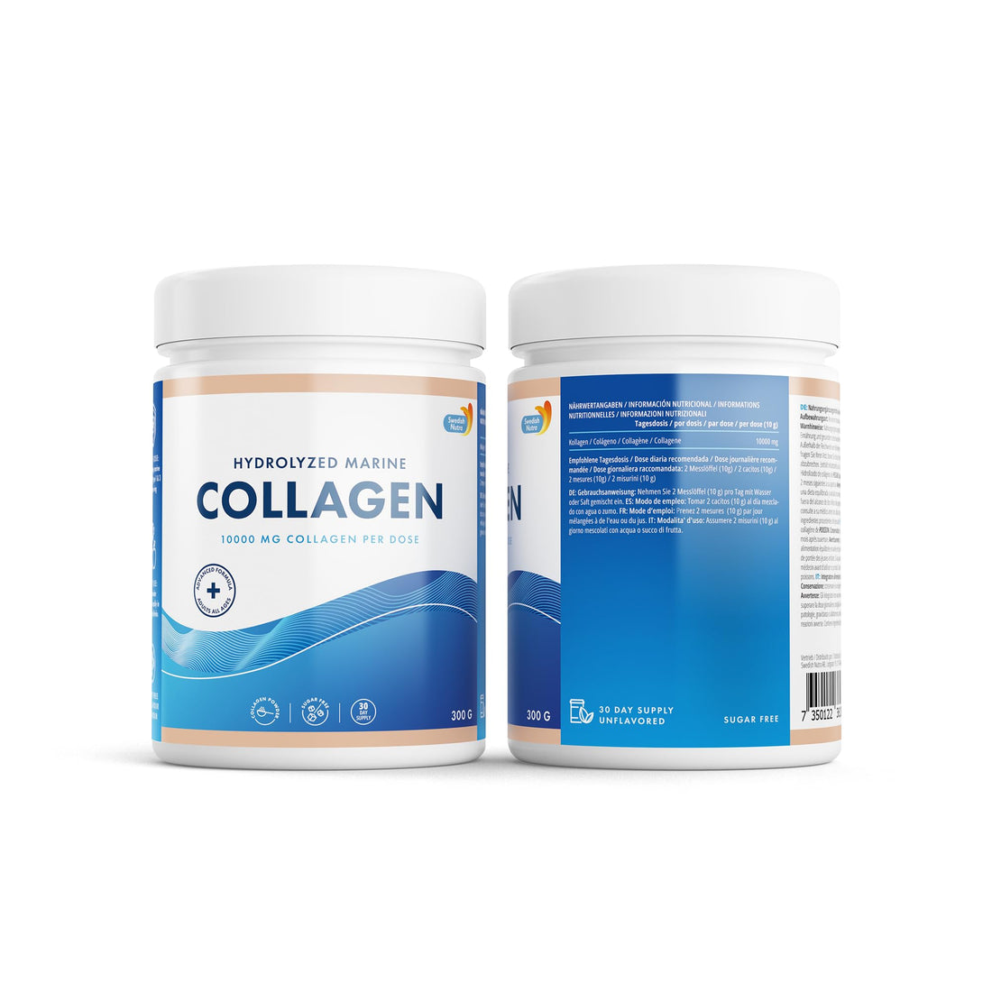 100% Marine Collagen Powder 300g I Pure Hydrolyzed Collagen Powder (Type I & III) Swedish Nutra buy supplements canada