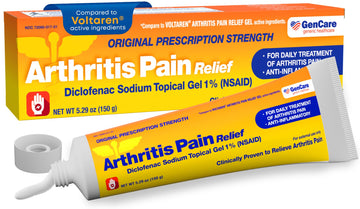 GenCare Arthritis Pain Relief Diclofenac Sodium Topical Gel 1 Percent (NSAID) - Clinically Proven Arthritis Pain Reliever - Compare to The Active Ingredient in Voltaren Gel (5.29 oz) GenCare buy supplements canada